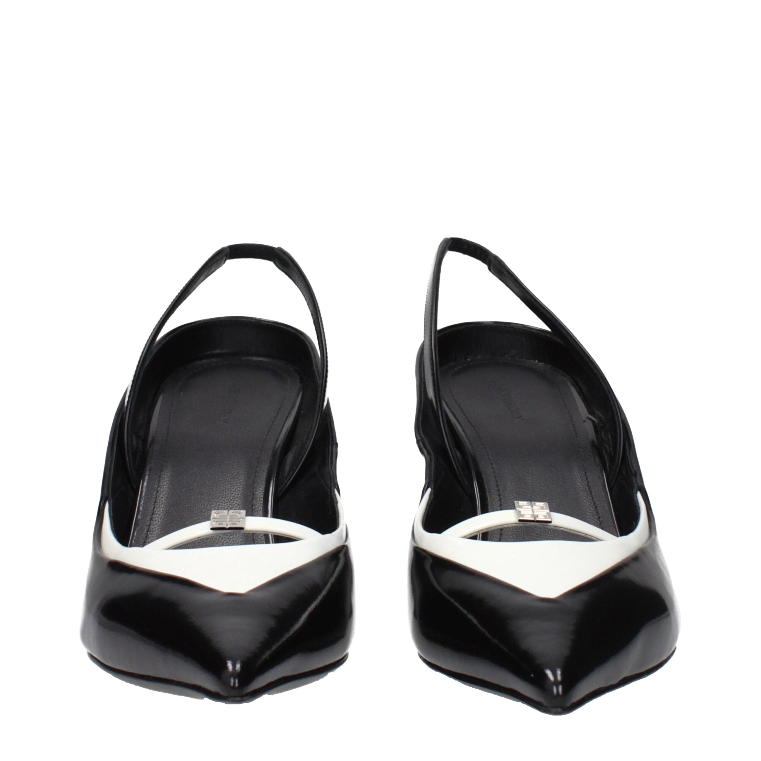 Black Leather Wedge Sandals - ventzia