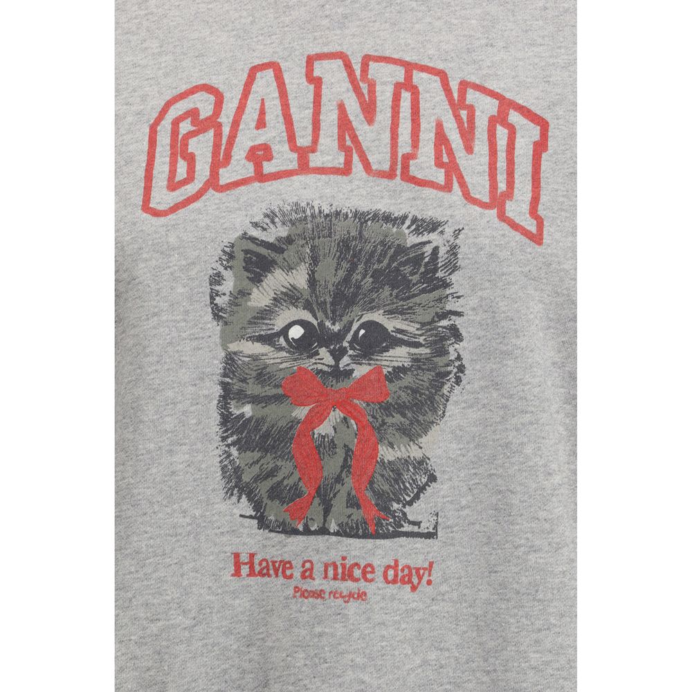 Gray Cotton Sweatshirt - ventzia
