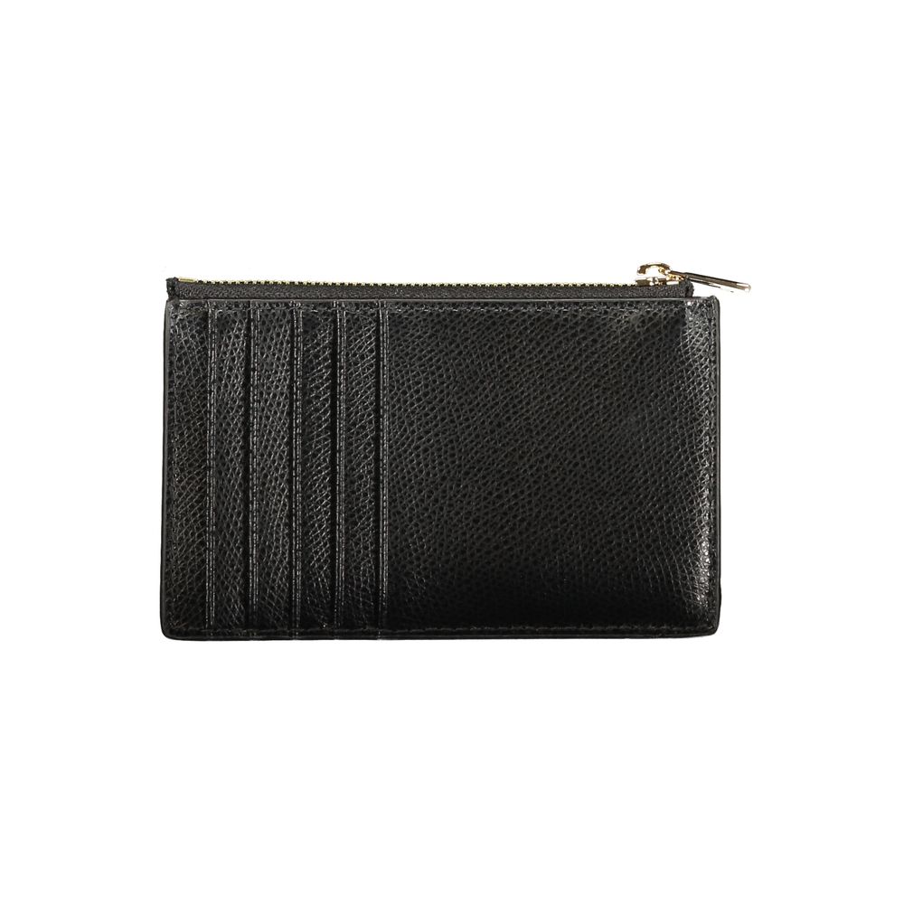 Black Leather Women Wallet - ventzia