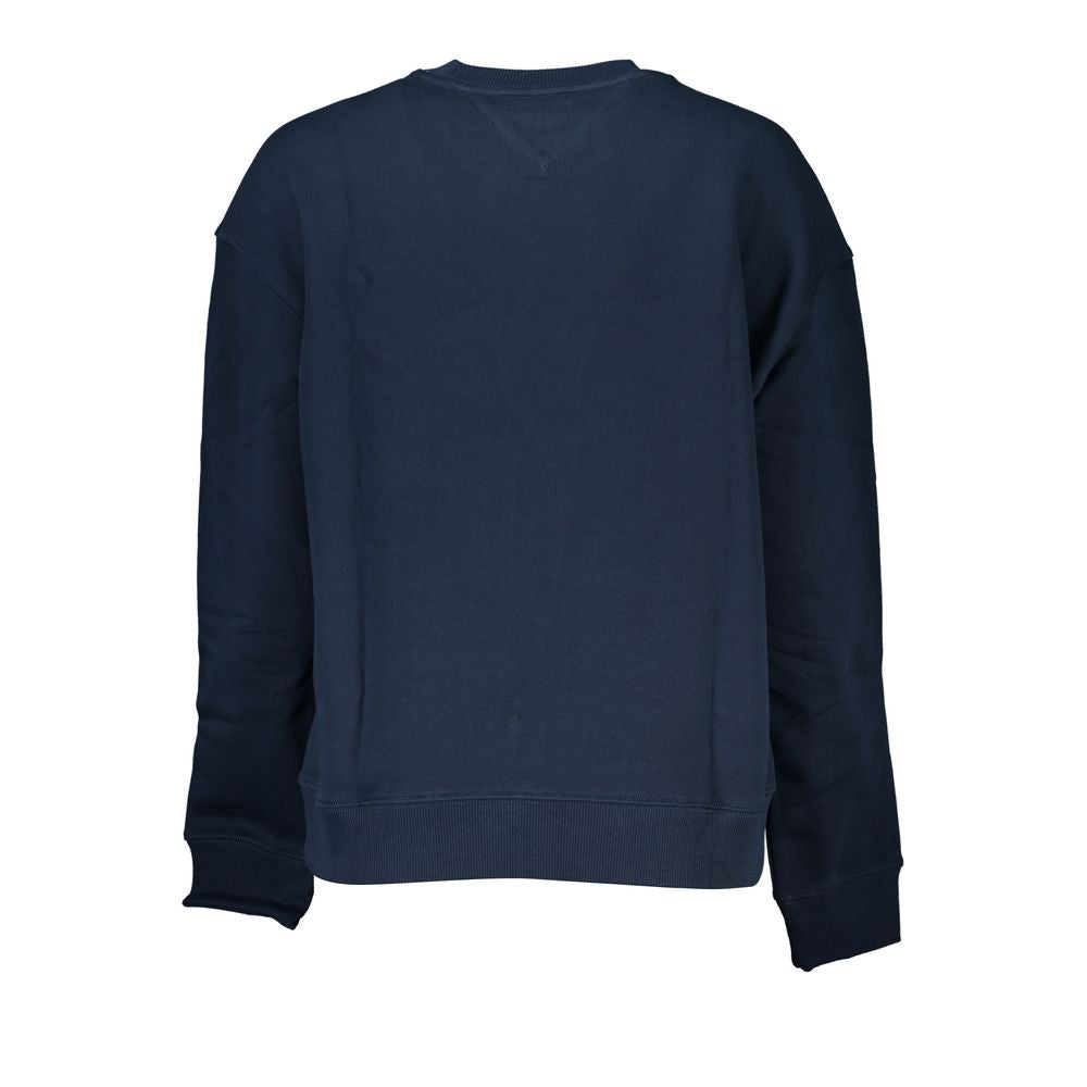 Blue Cotton Women Sweatshirt - ventzia