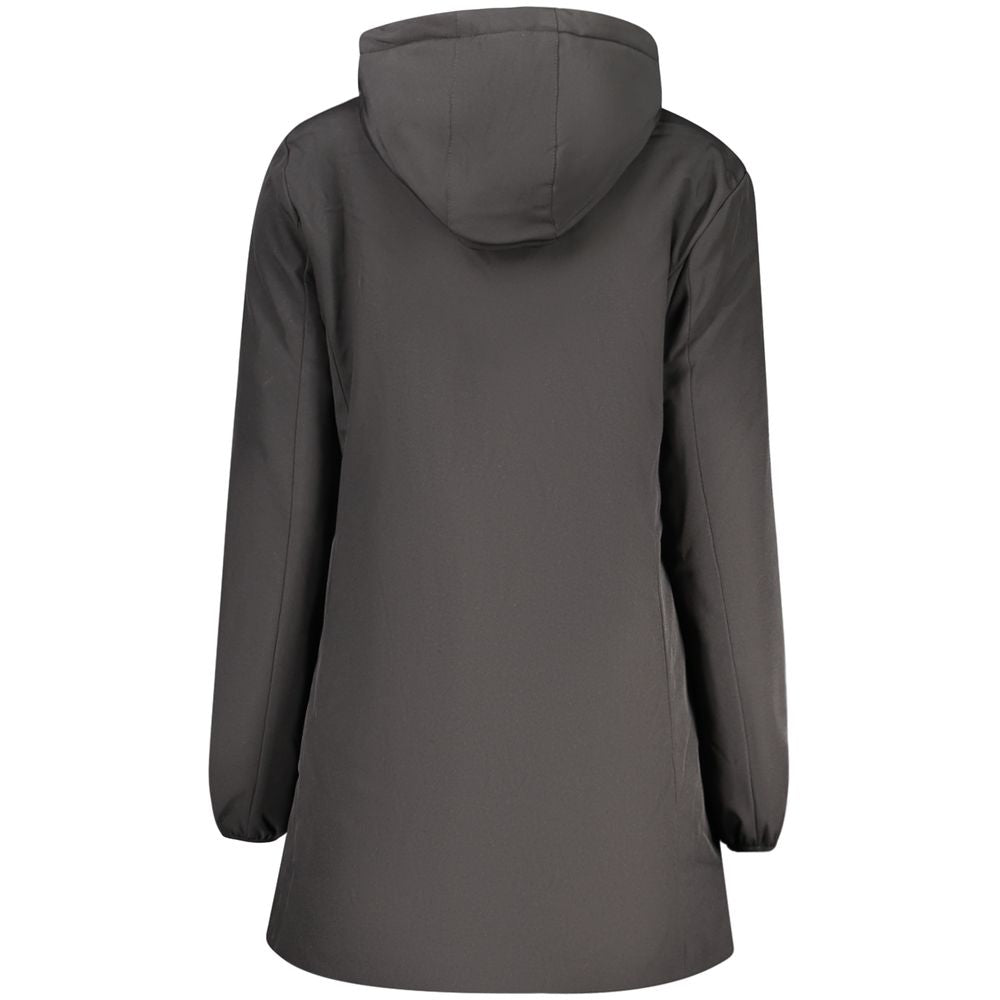 Black Polyester Women's Jacket - ventzia