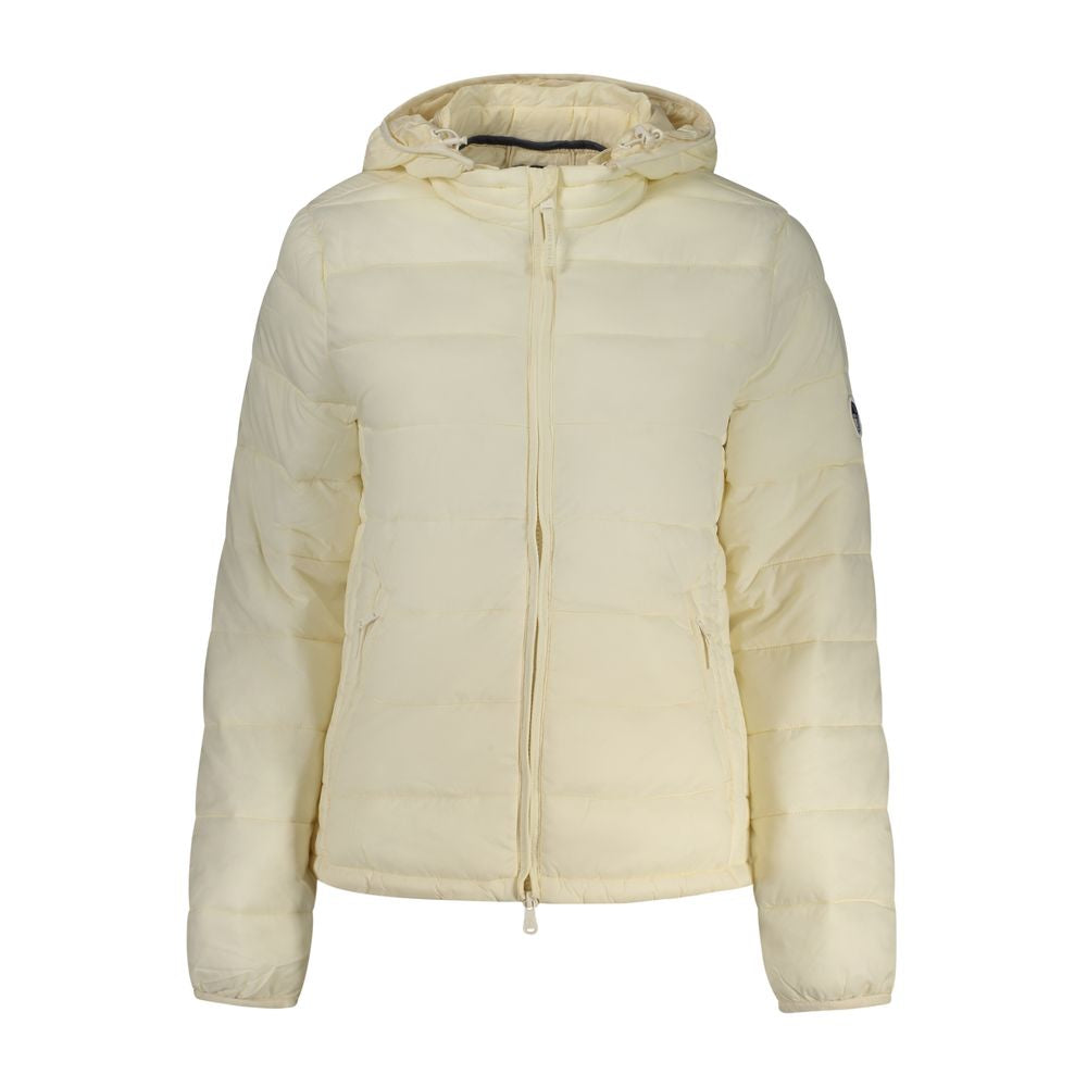 White Polyester Women's Jacket - ventzia