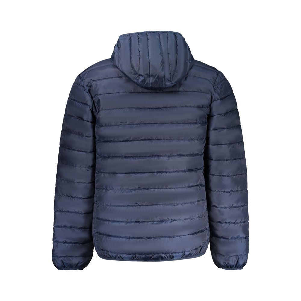 Blu Polyester Men's Jacket - ventzia