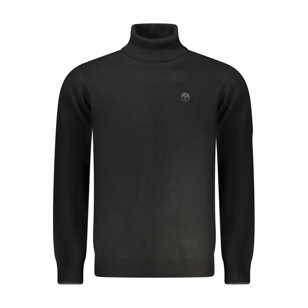 Black Polyamide Men Sweater - ventzia
