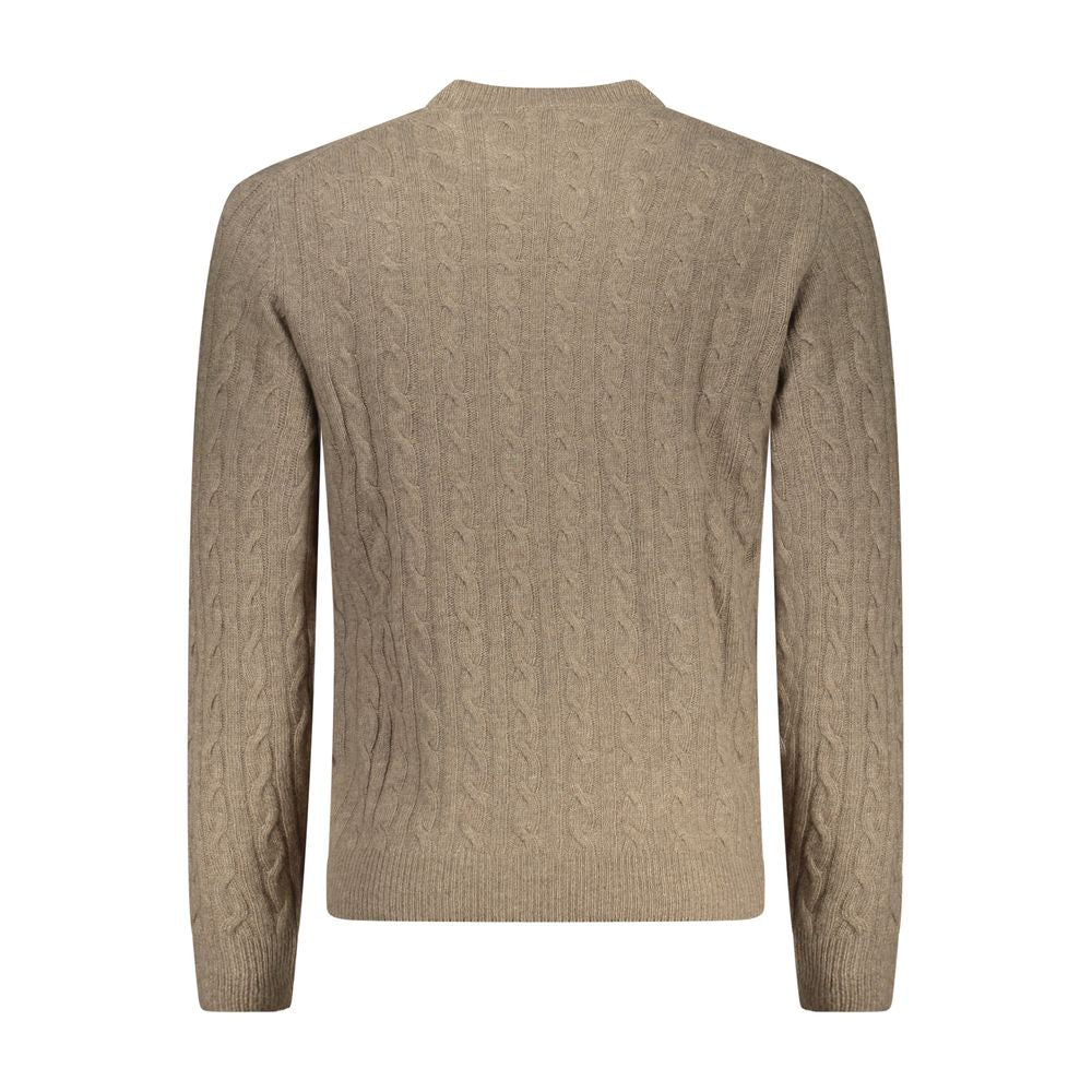 Marrone Poliammide Men Sweater - ventzia