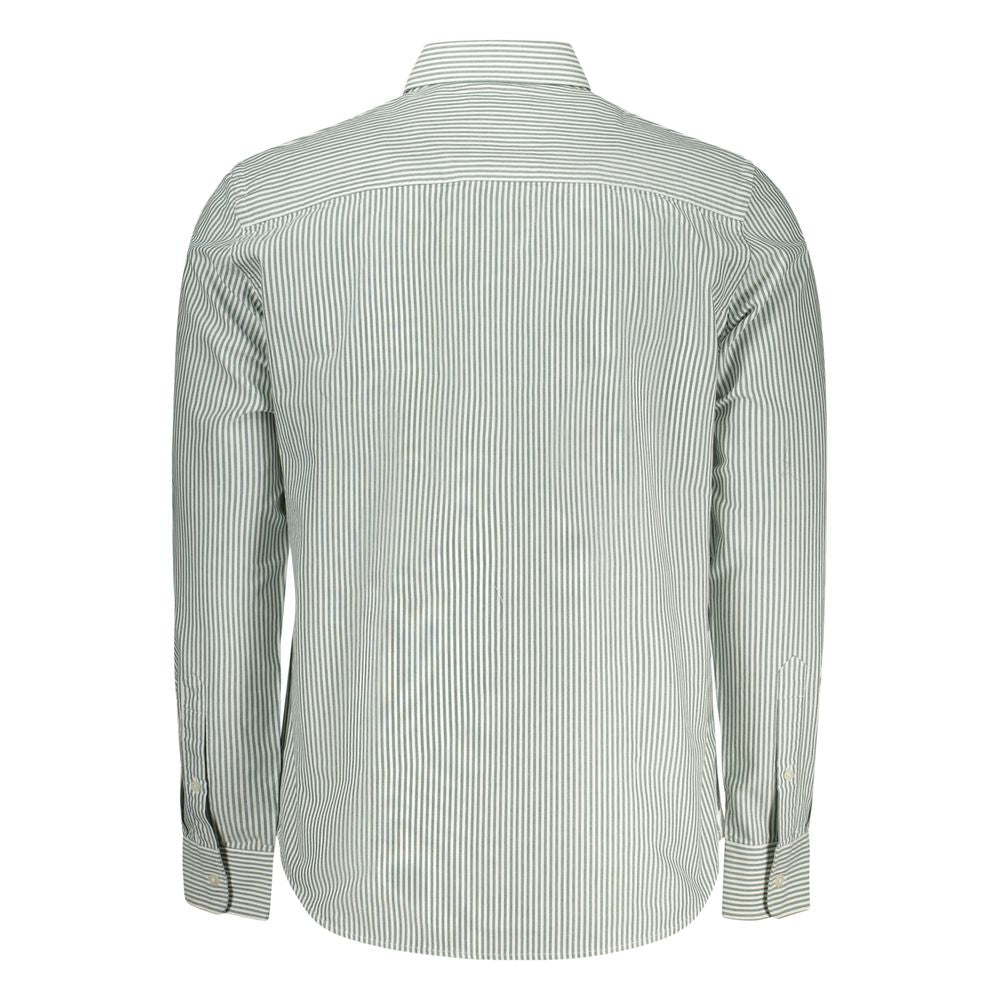 Green Cotton Men Shirt - ventzia
