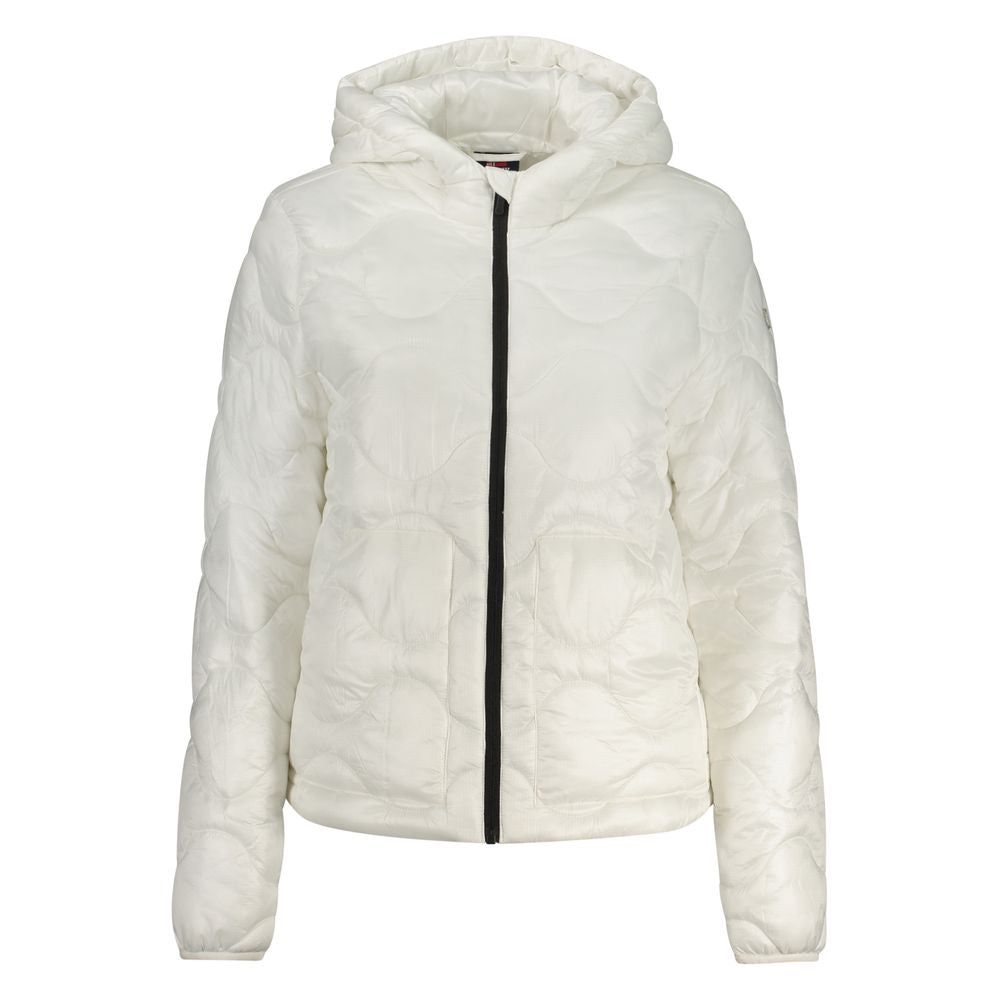 Bianco Poliammide Woman Jacket - ventzia