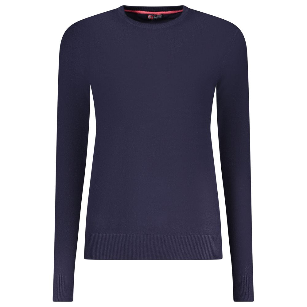 Blu Viscose Donna Maglia - ventzia
