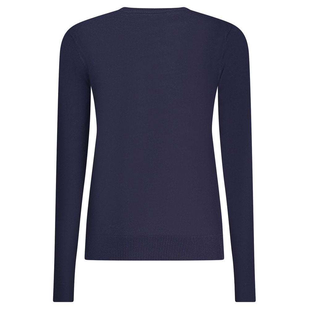 Blu Viscose Donna Maglia - ventzia