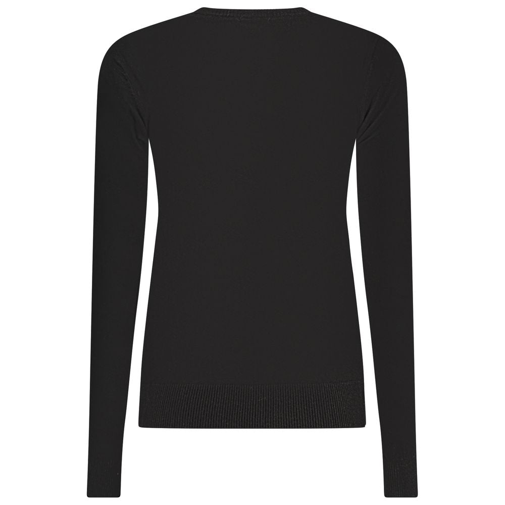 Black Viscose Women Sweater - ventzia