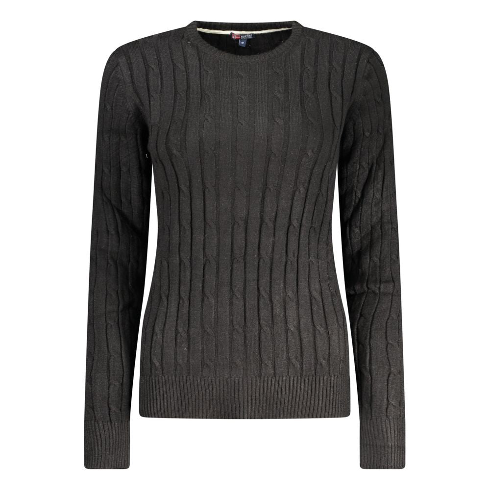 Black Viscose Women's Sweater - ventzia