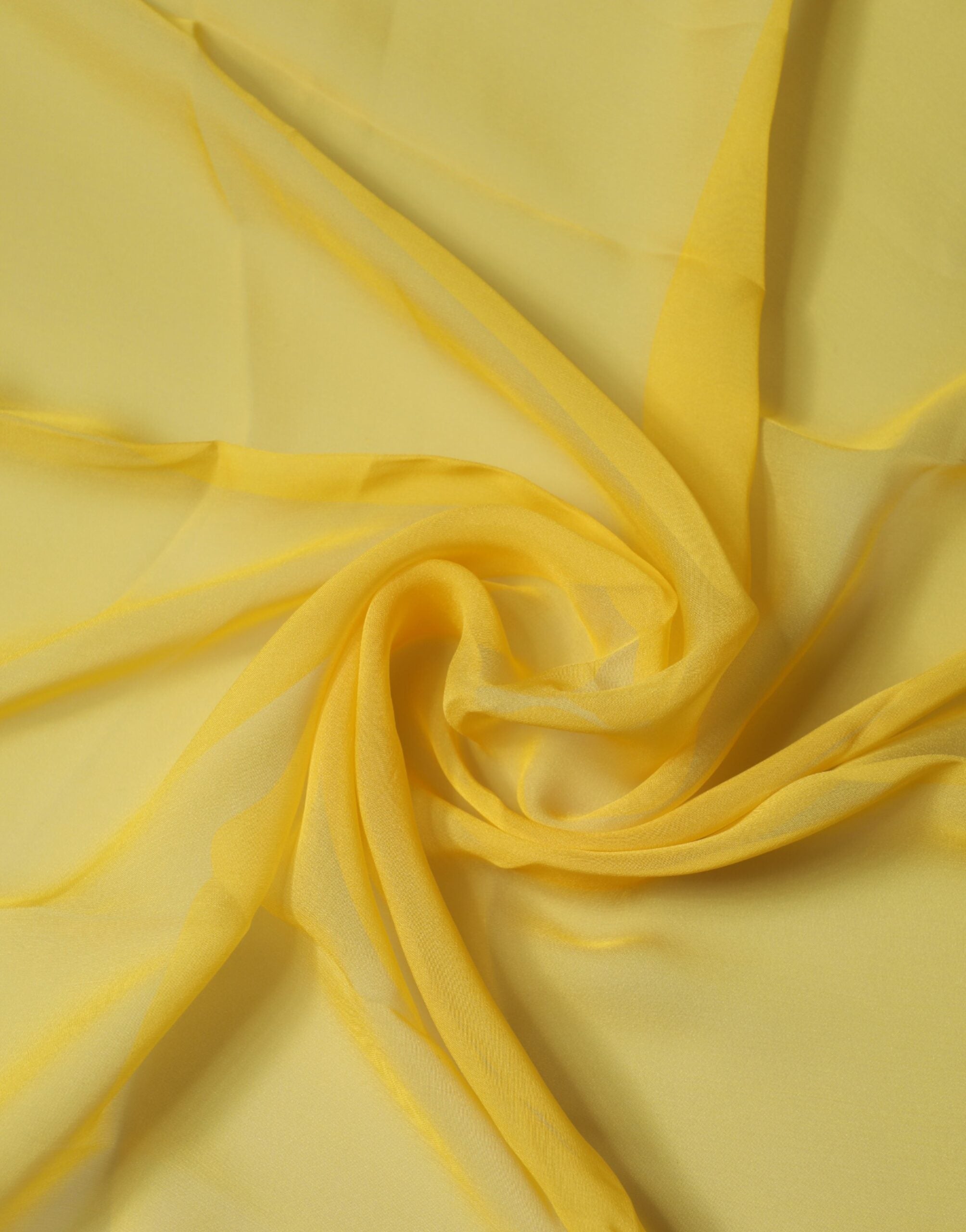 Yellow Silk Neck Wrap Square Foulard Scarf - ventzia