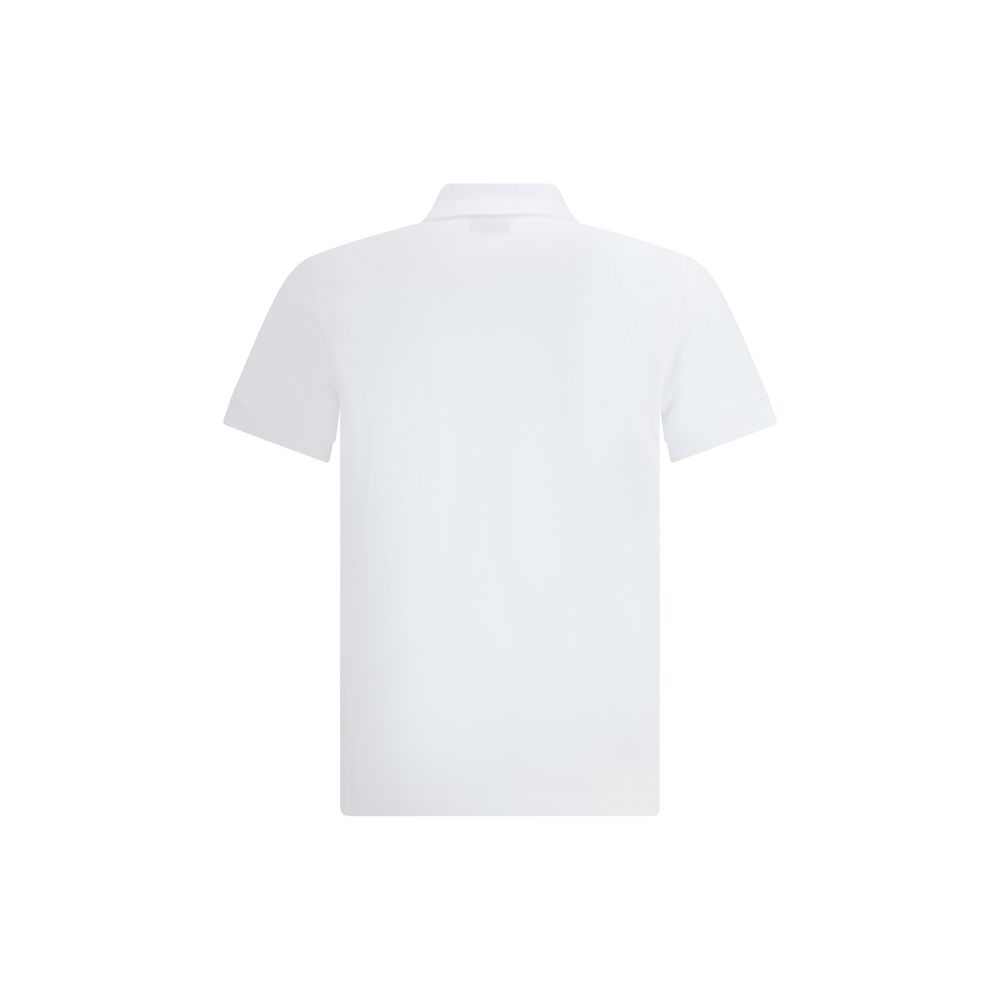 White Cotton Polo Shirt - ventzia