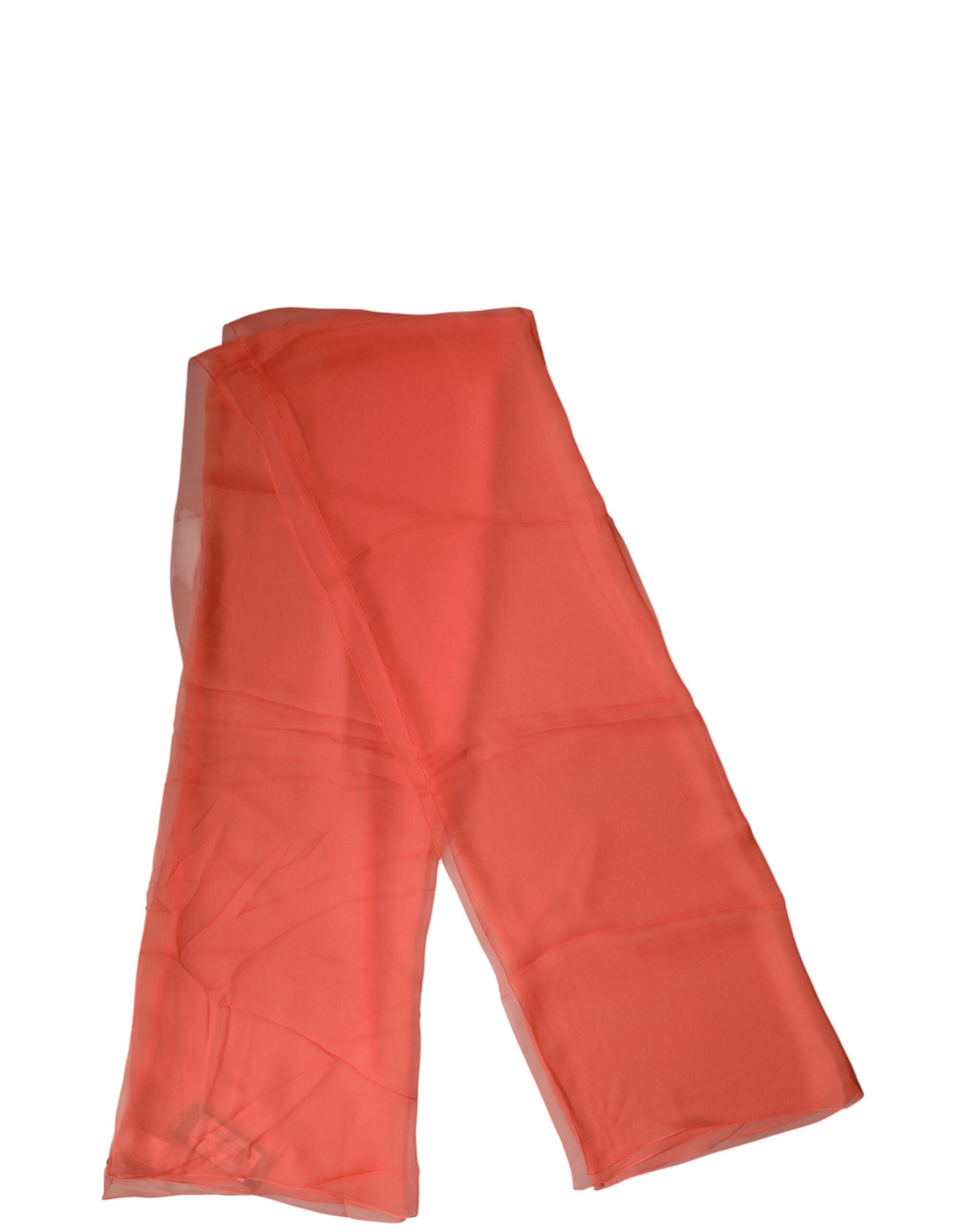 Orange Stole Silk Neck Wrap Shawl Men Scarf - ventzia