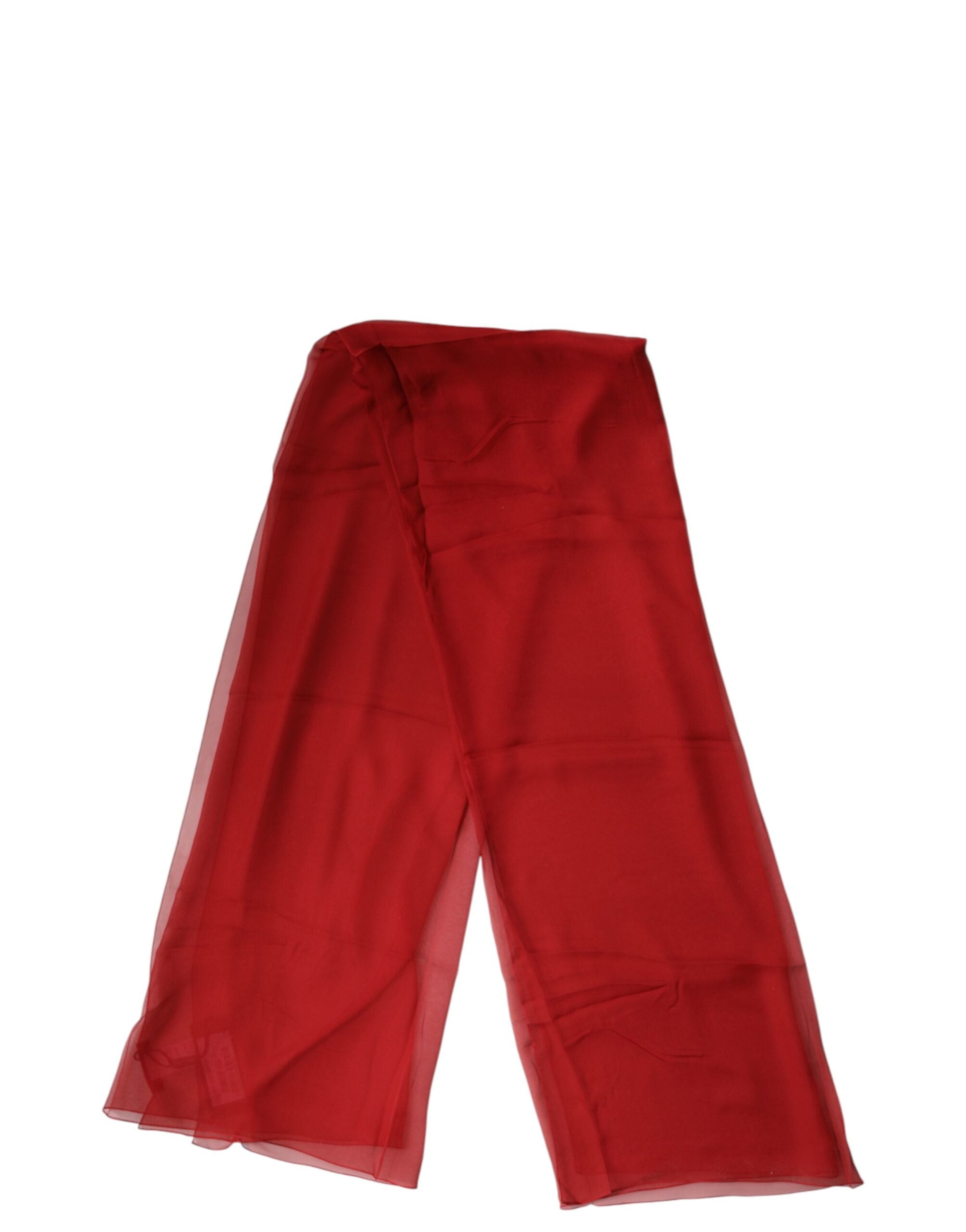 Red Stole Silk Neck Wrap Shawl Men Scarf - ventzia