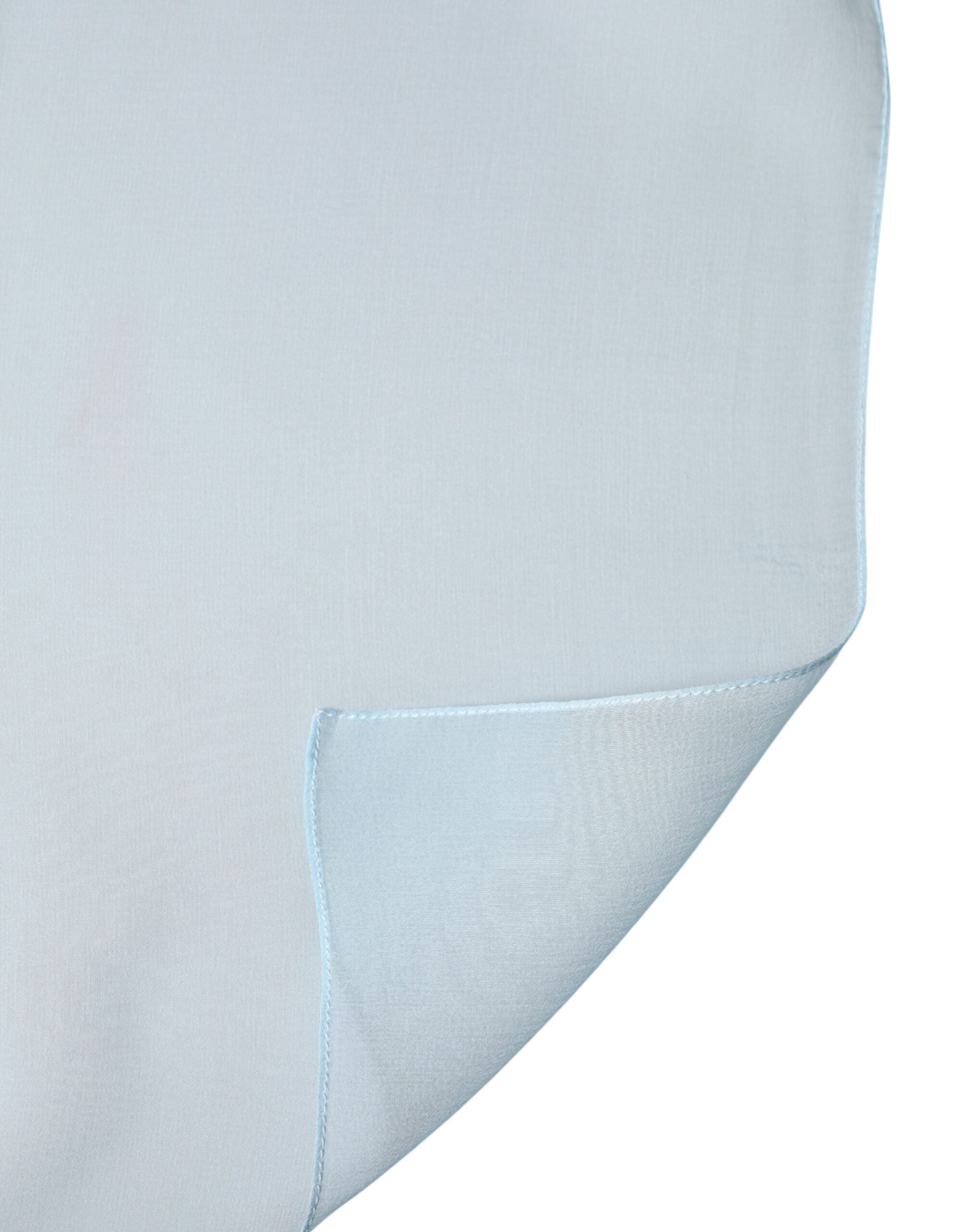 Light Blue Stole Silk Neck Wrap Shawl Scarf - ventzia