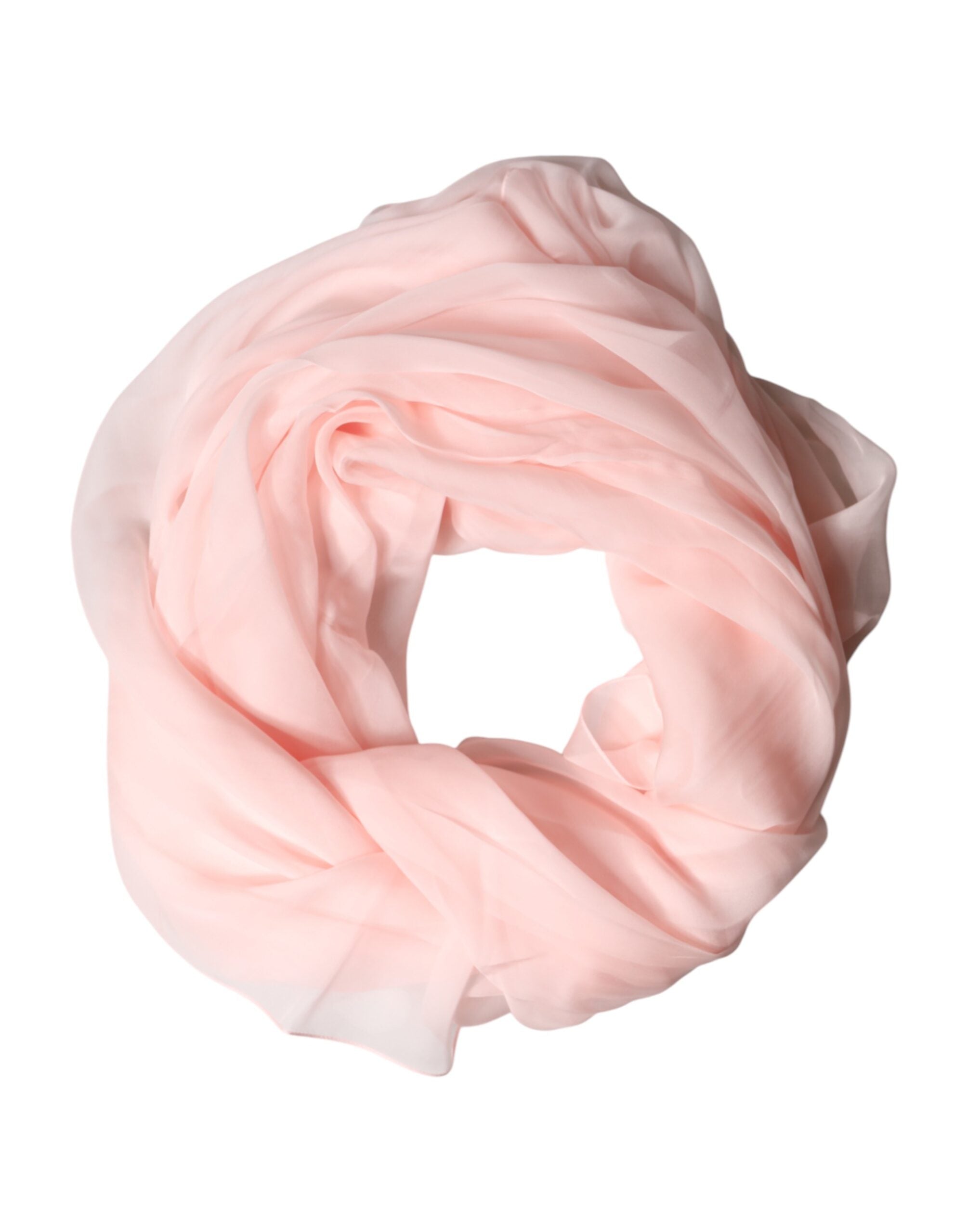 Light Pink Stole Silk Neck Wrap Shawl  Scarf - ventzia
