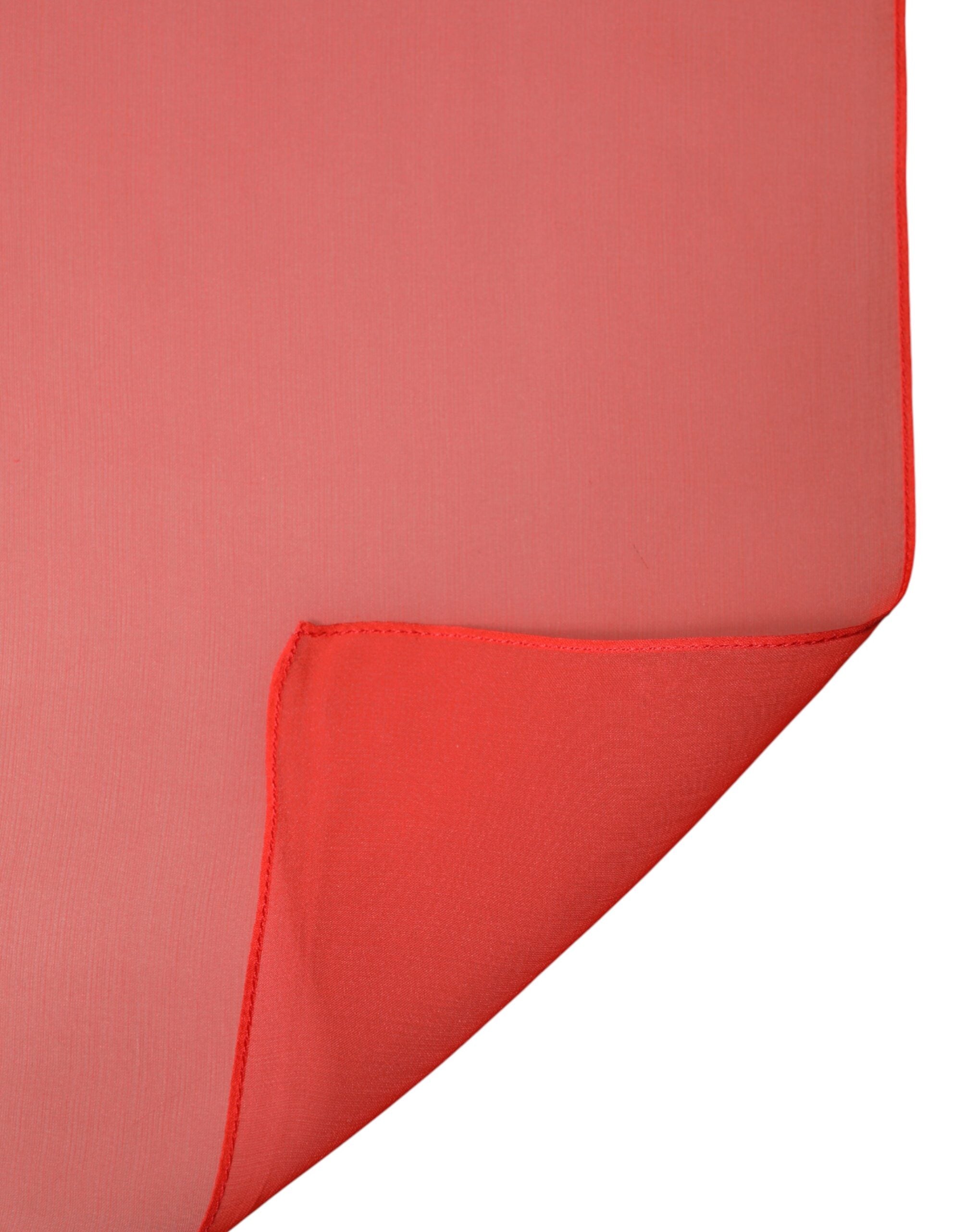 Red Stole Silk Neck Wrap Shawl Scarf - ventzia