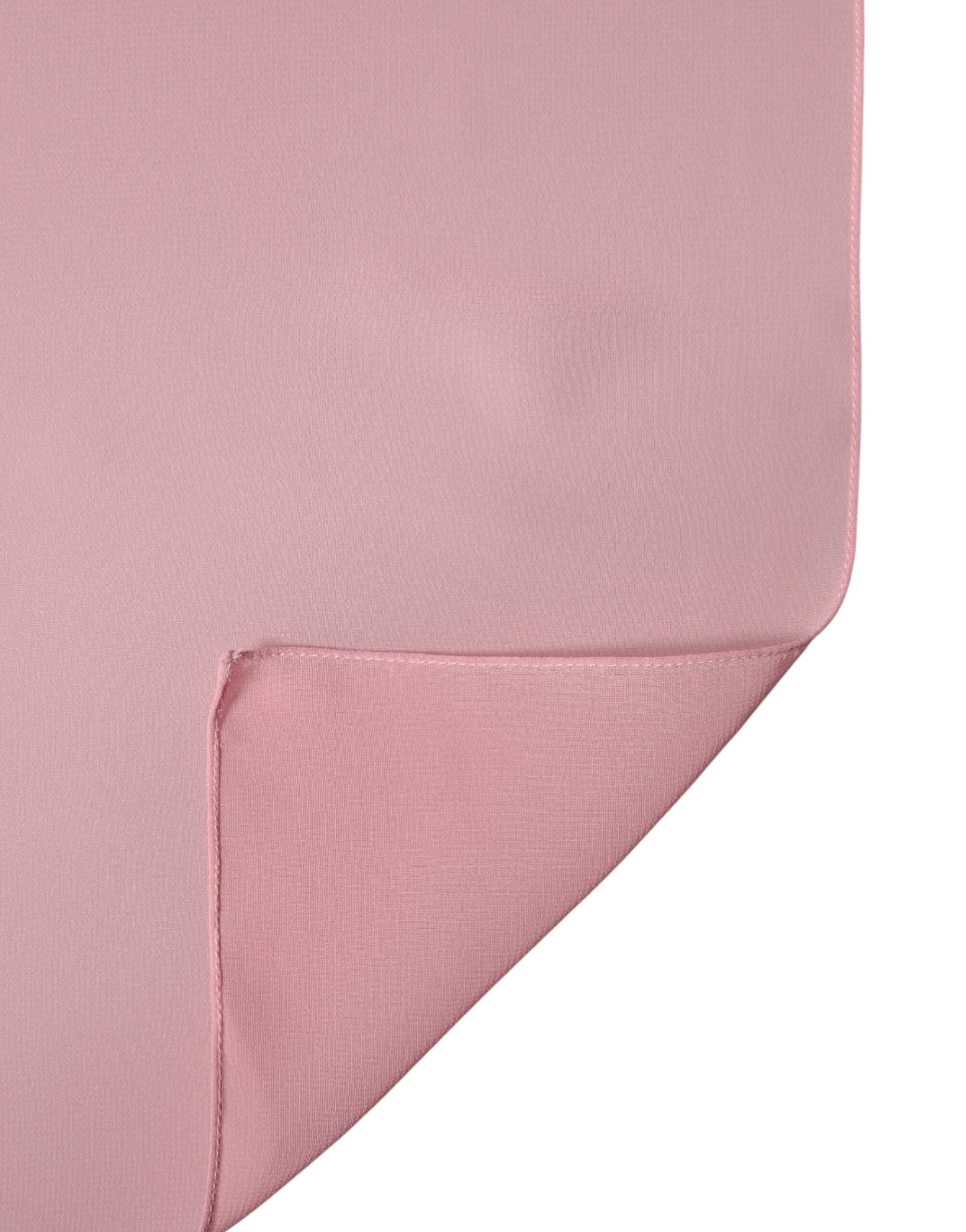 Pink Silk Stole Neck Wrap Shawl Men  Scarf - ventzia