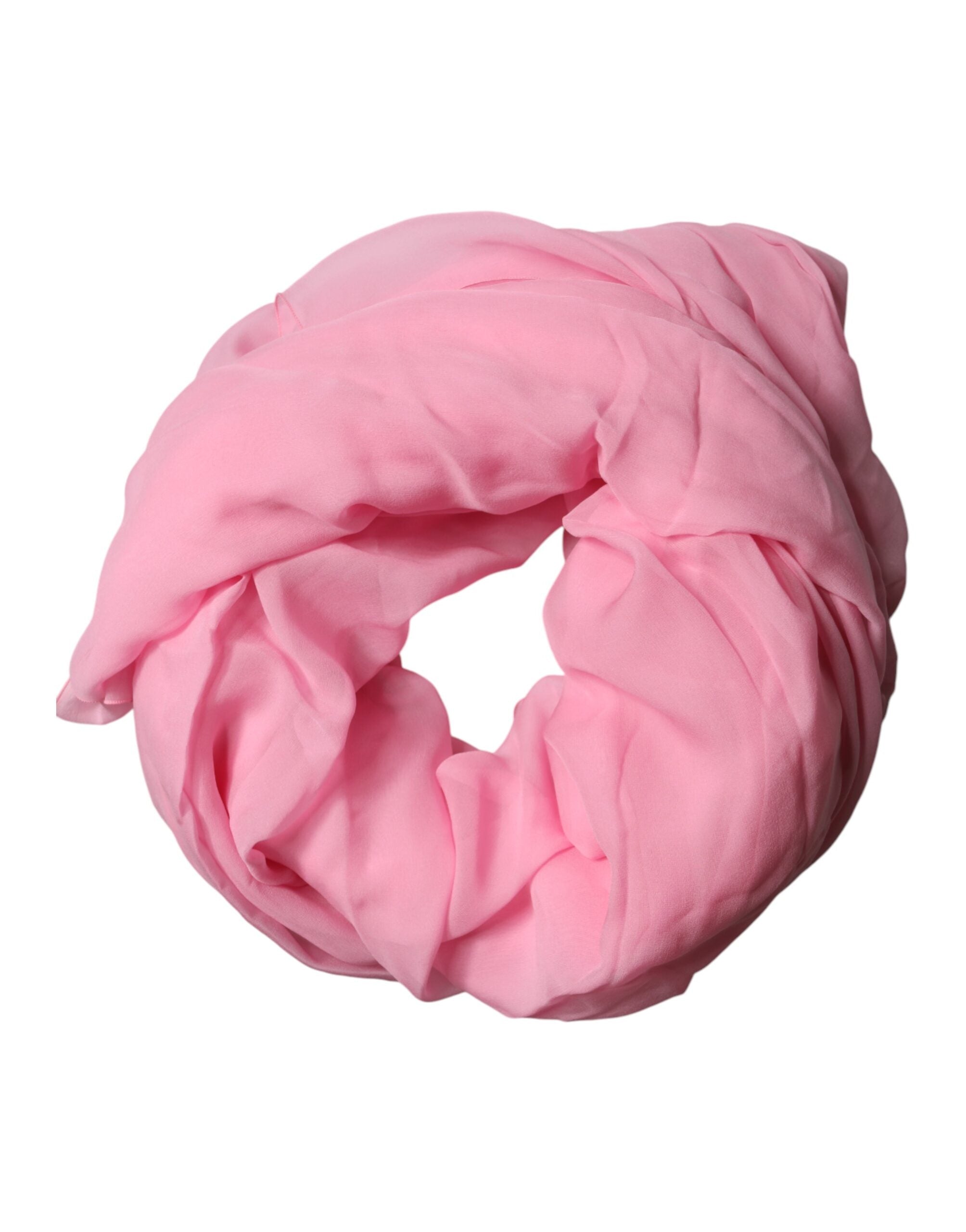 Pink Silk Sash Neck Wrap Shawl Men Scarf - ventzia
