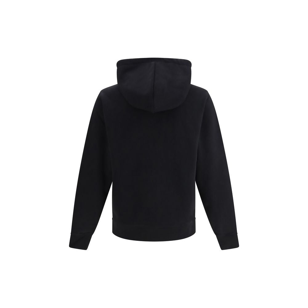 Black Cotton Sweatshirt - ventzia