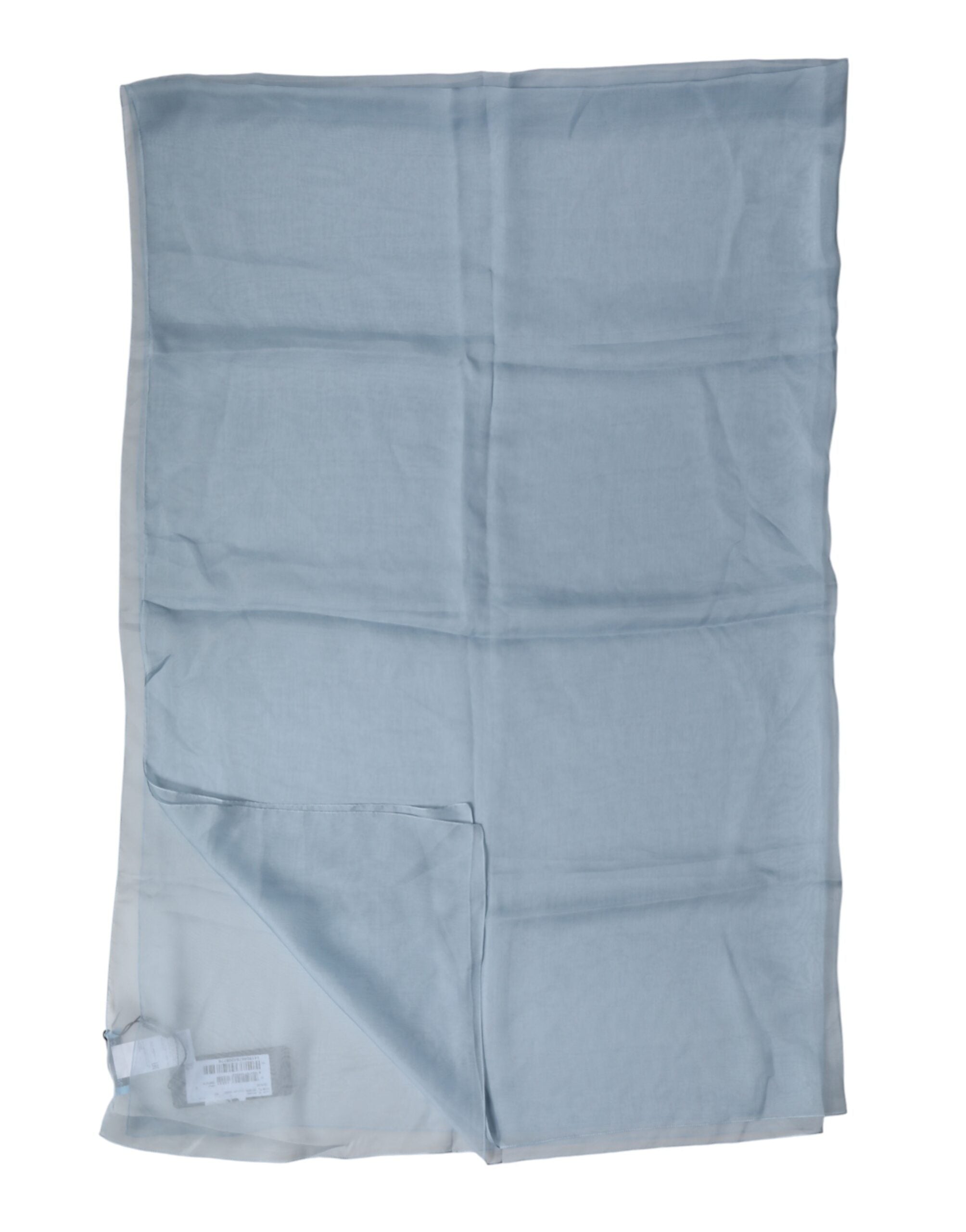 Light Blue Silk Stole Neck Wrap Shawl 200cm x 130cm Scarf - ventzia