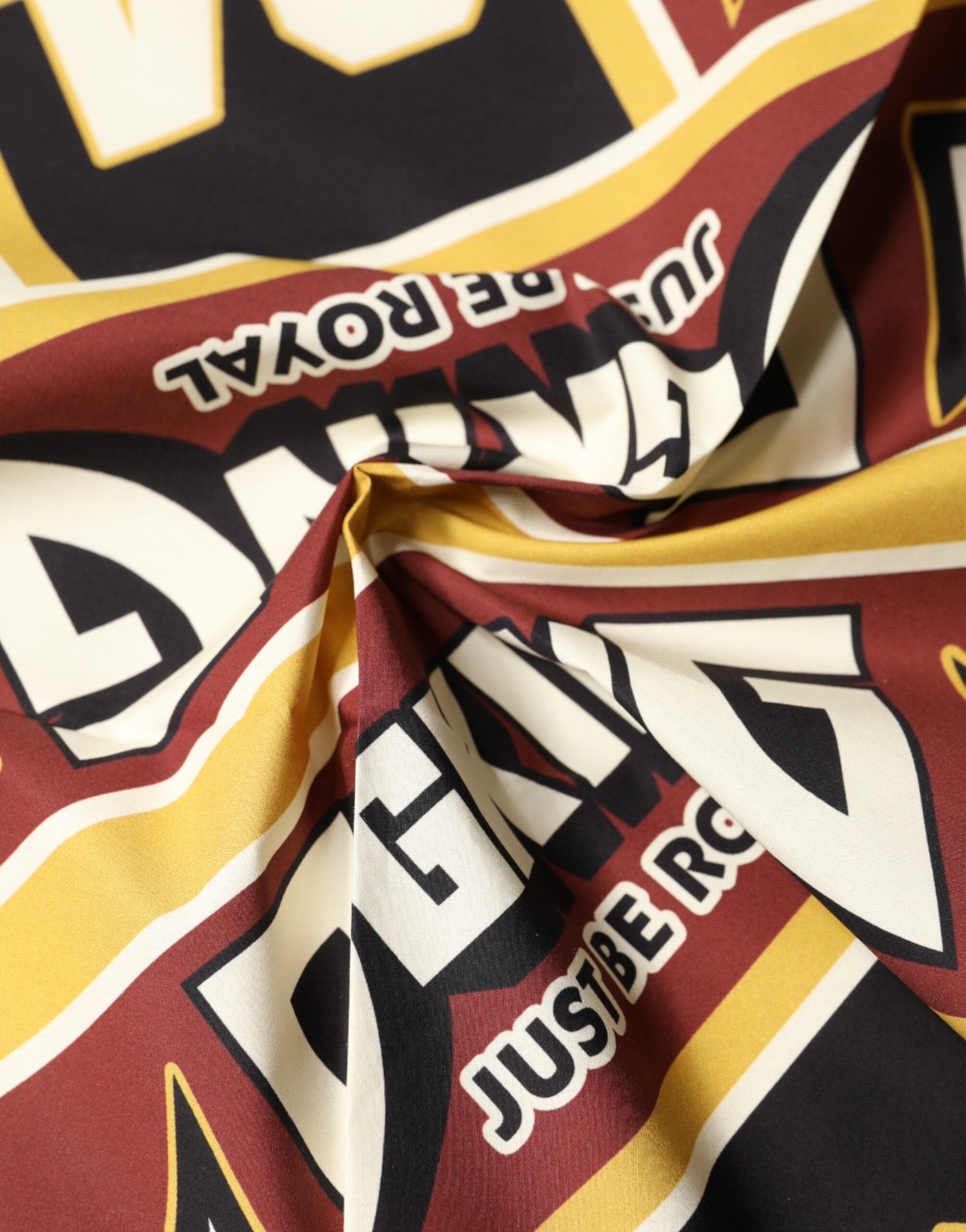 Multicolor DG King Square Foulard Men 50.5cm x 50cm Scarf - ventzia