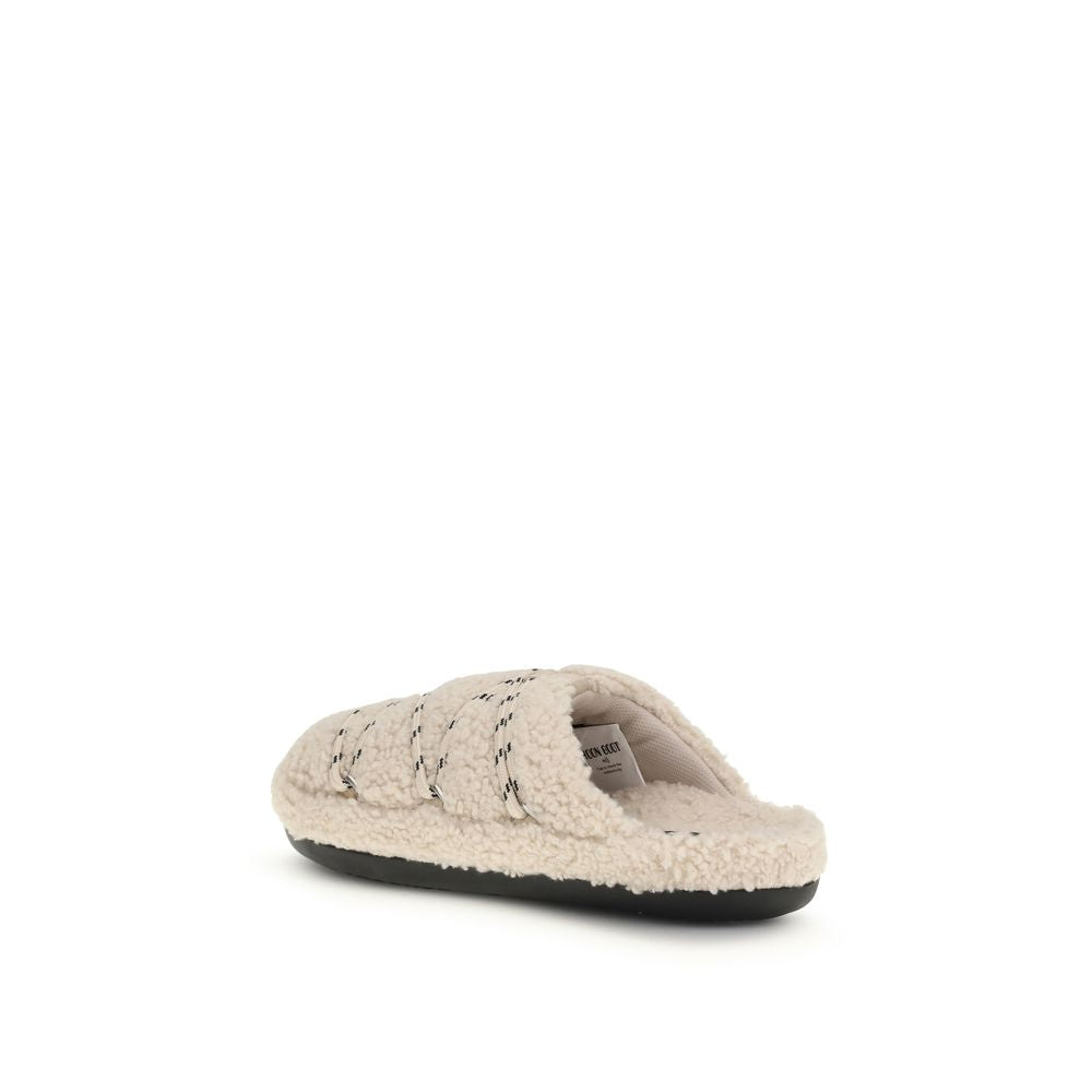 Beige Polyamide Flats - ventzia