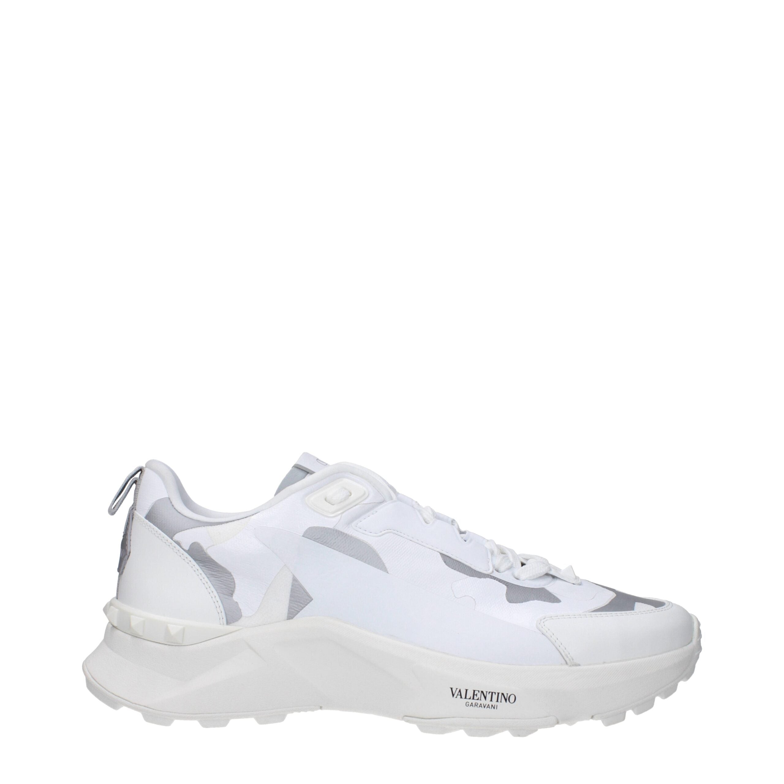 White Fabric Athletic Sneakers - ventzia