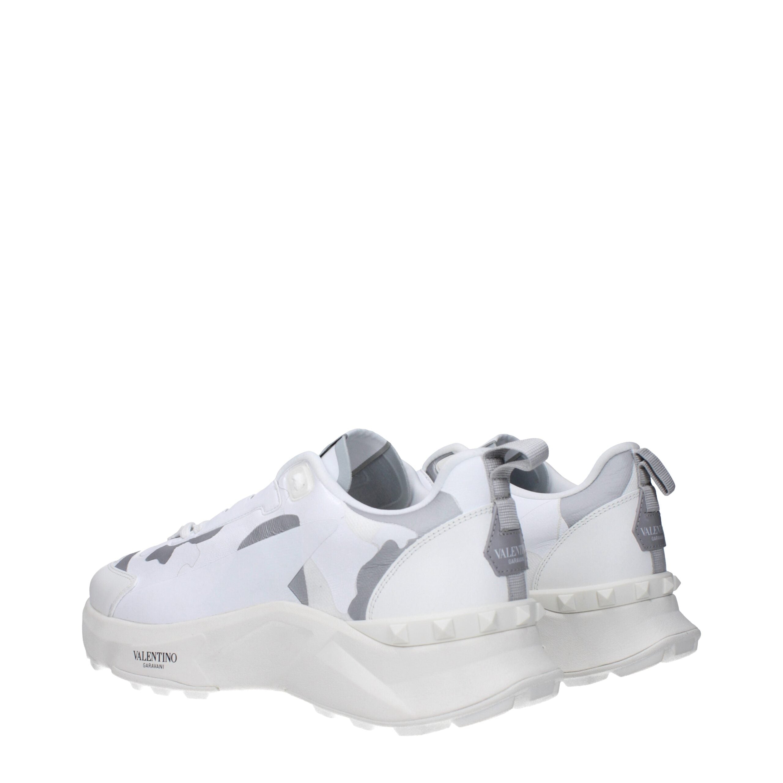 White Fabric Athletic Sneakers - ventzia