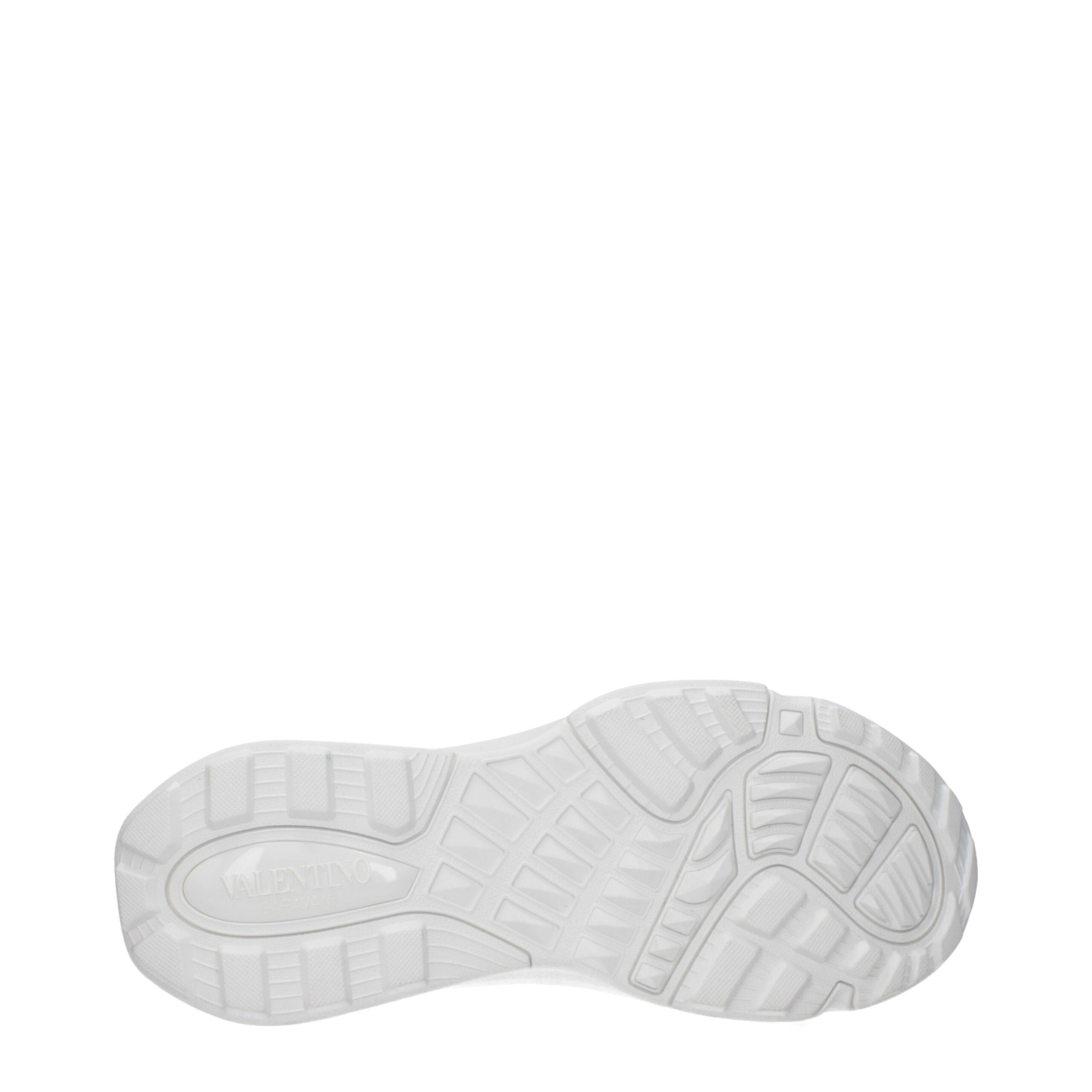 White Fabric Athletic Sneakers - ventzia