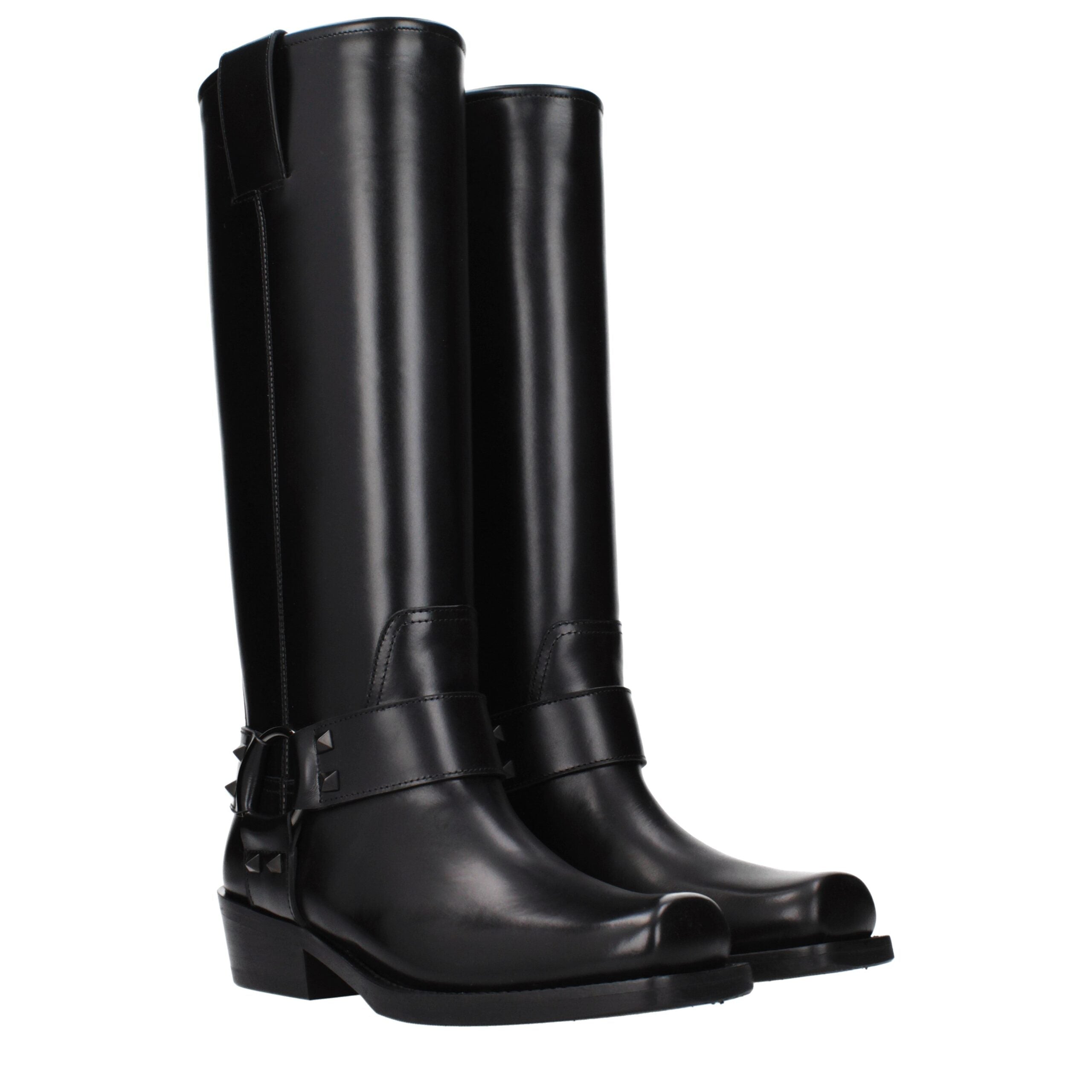 Black Leather Boots