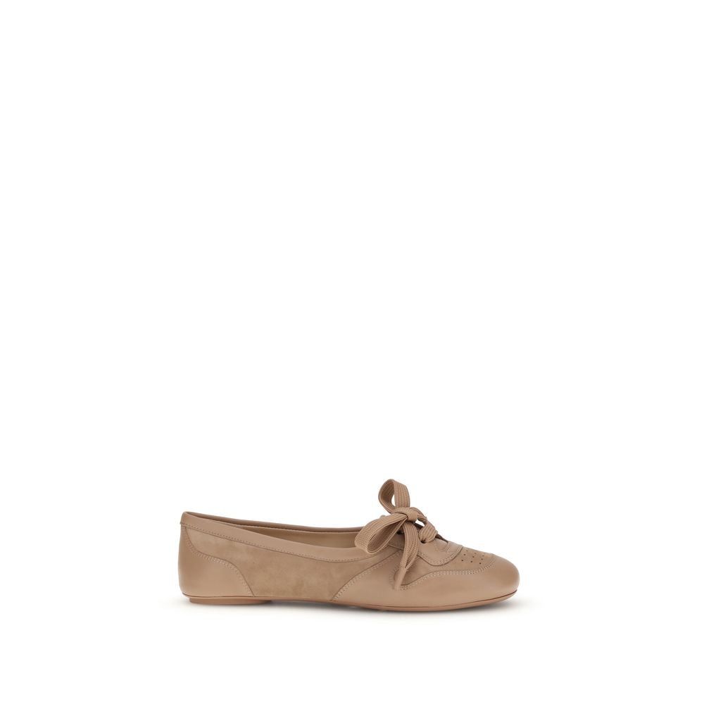 Multicolor Calf Leather Bos Taurus Ballet Flats - ventzia