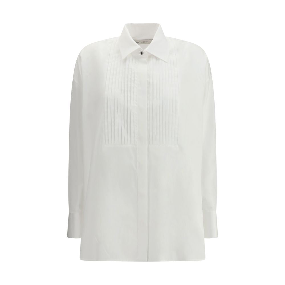 White Cotton Dress Shirt - ventzia