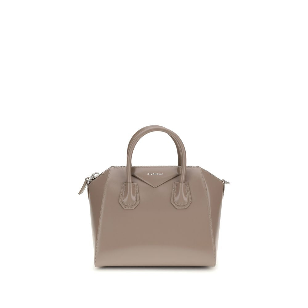 Gray Calf Leather Bos Taurus Shoulder Bag - ventzia
