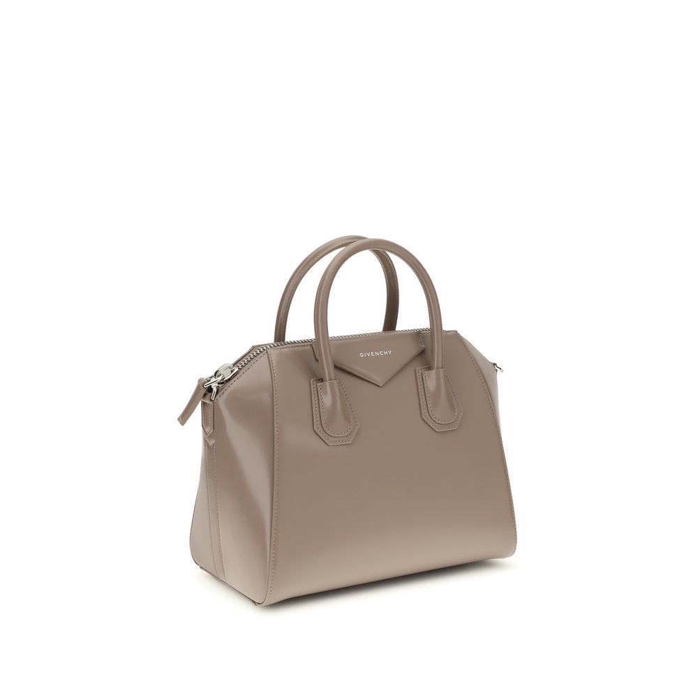 Gray Calf Leather Bos Taurus Shoulder Bag - ventzia
