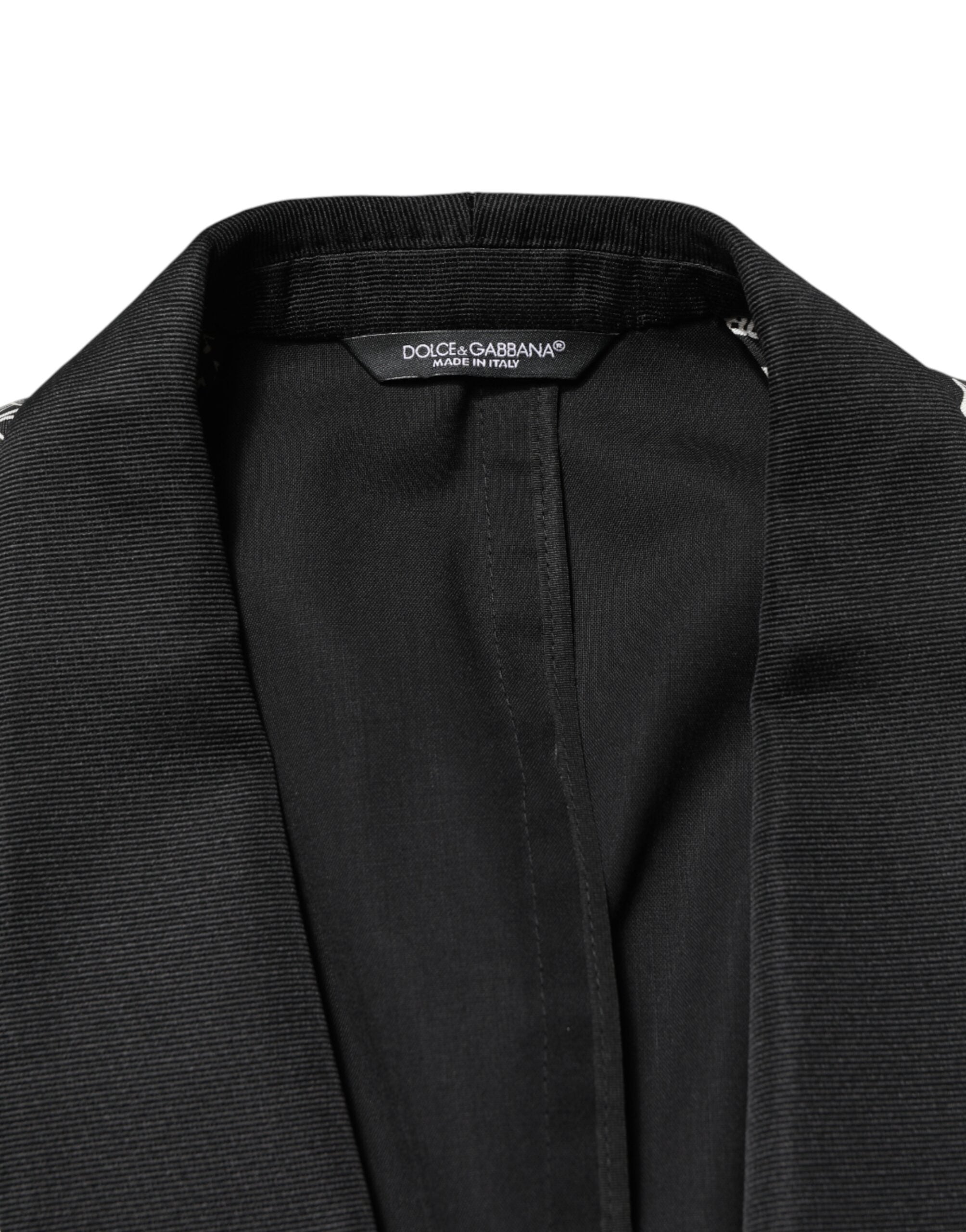 Black Jazz Club Silk Single Breasted Blazer - ventzia