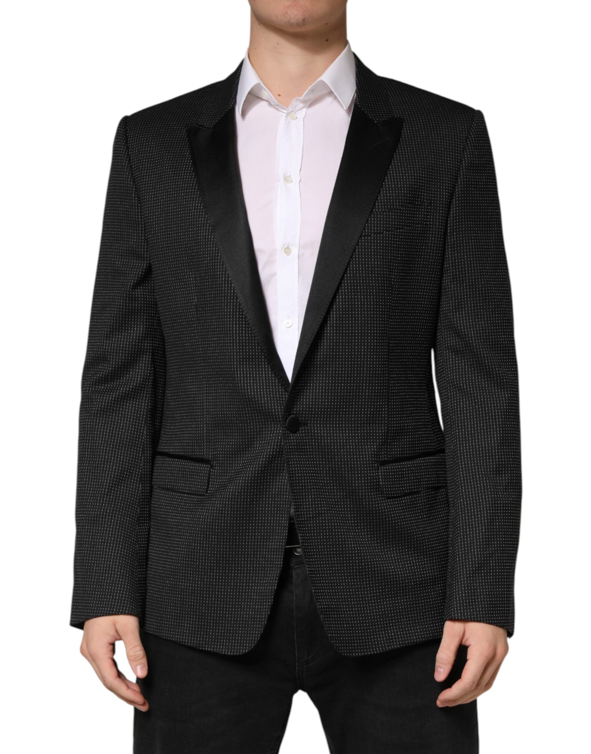 Black Fantasy Single Breasted Jacket Blazer - ventzia