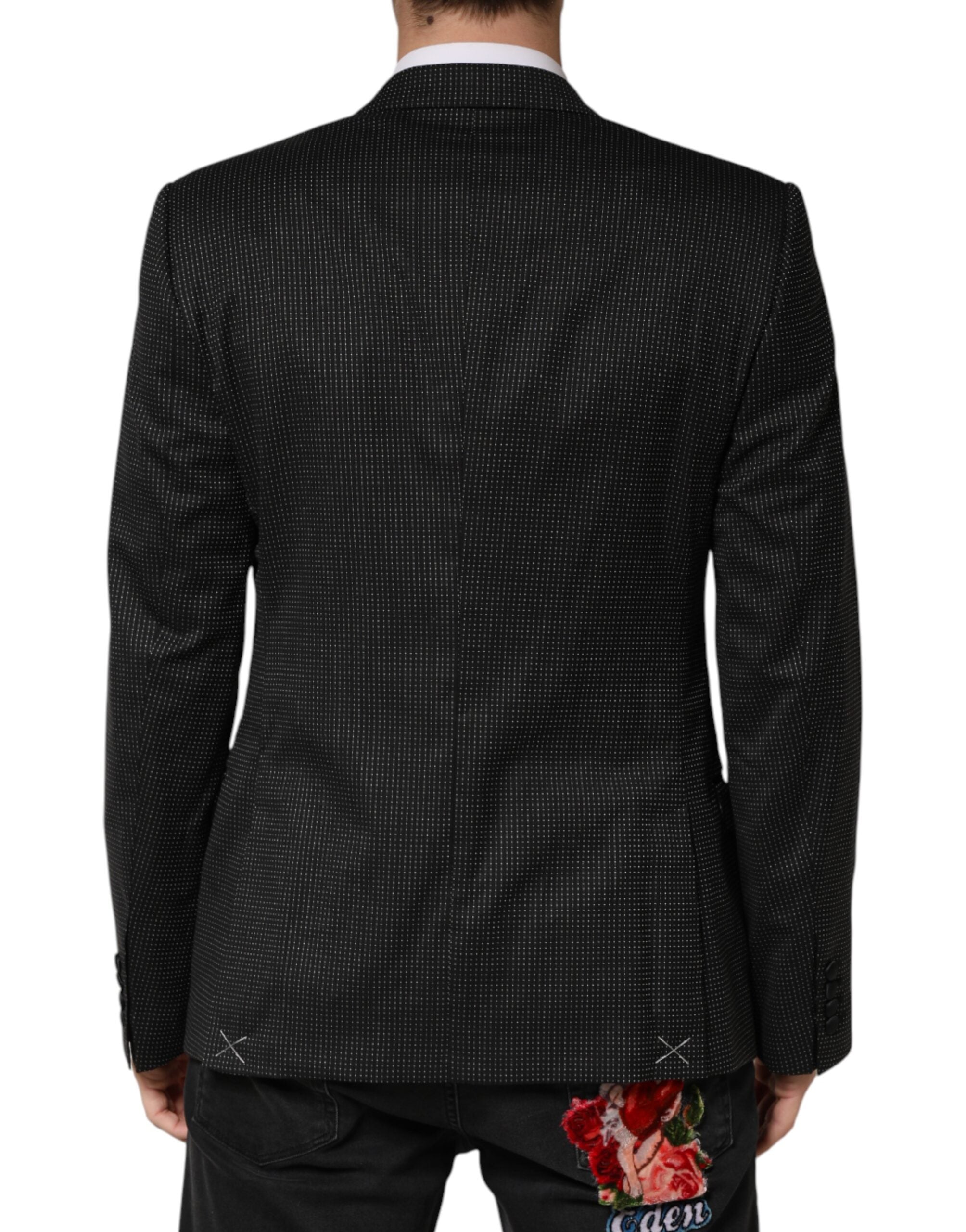 Black Fantasy Single Breasted Jacket Blazer - ventzia