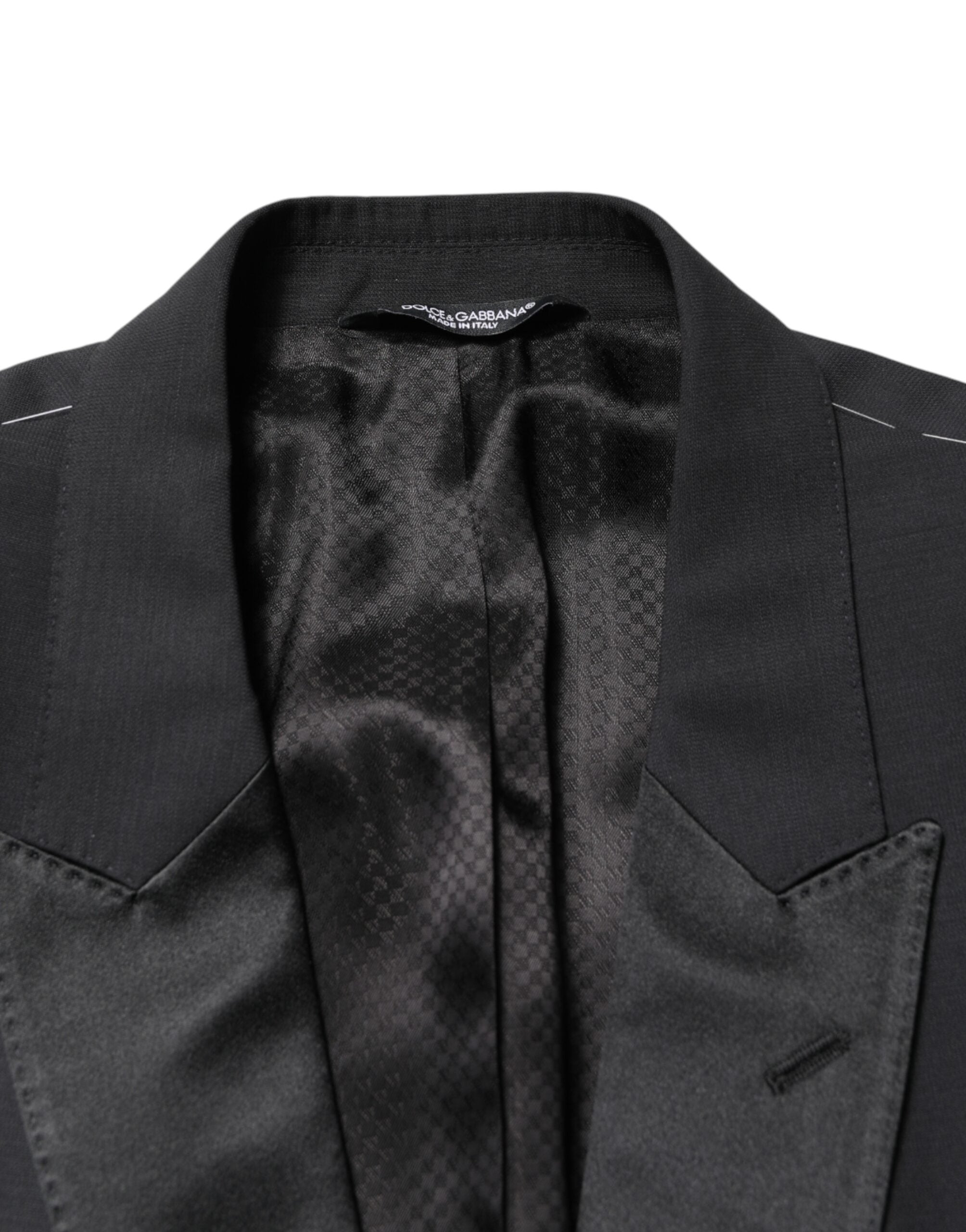 Black MARTINI Single Breasted Jacket Blazer - ventzia