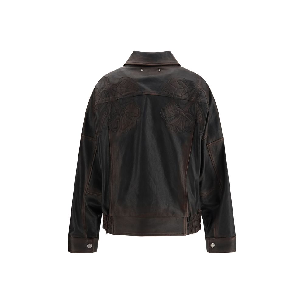 Brown Viscose Bomber - ventzia