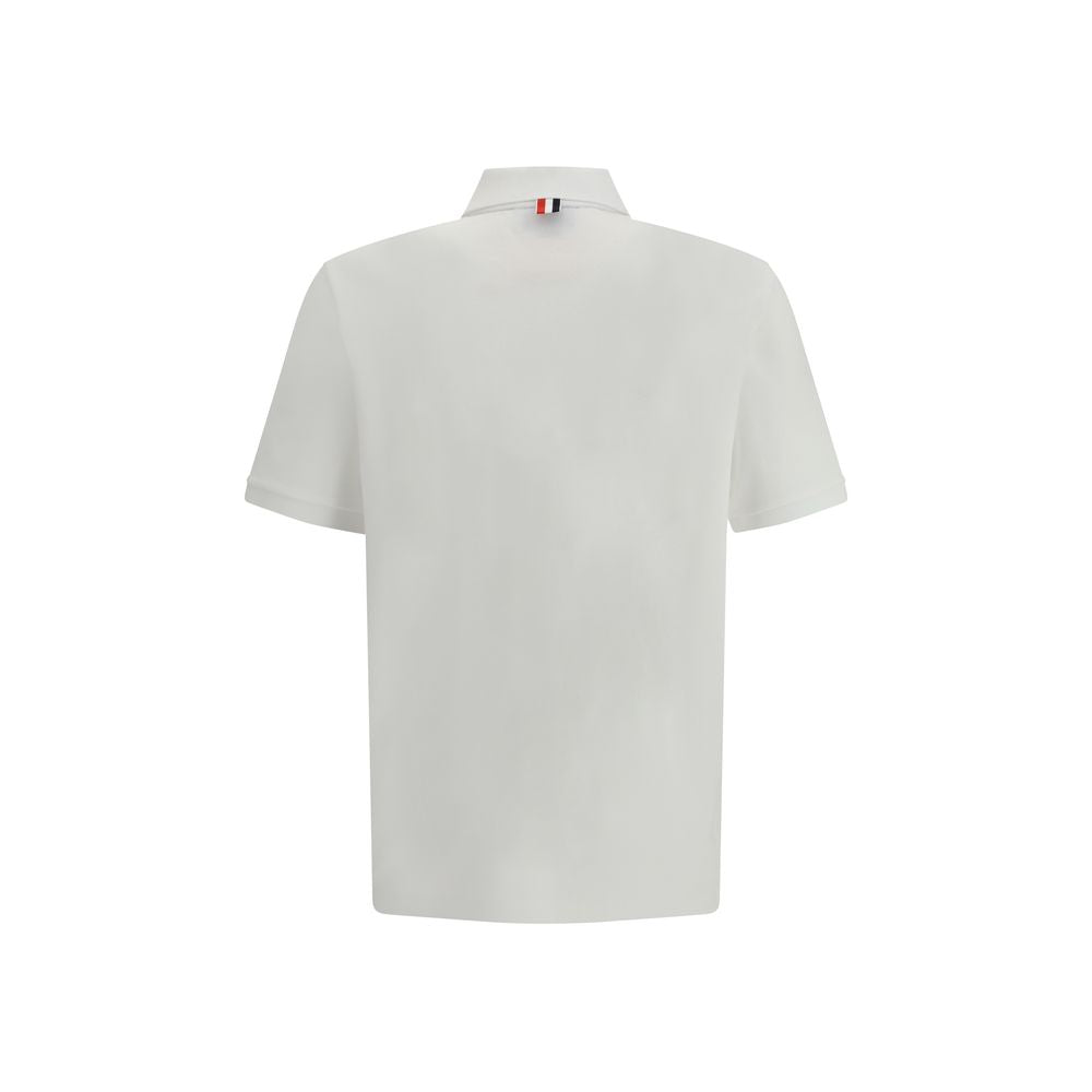 White Cotton Polo Shirt - ventzia