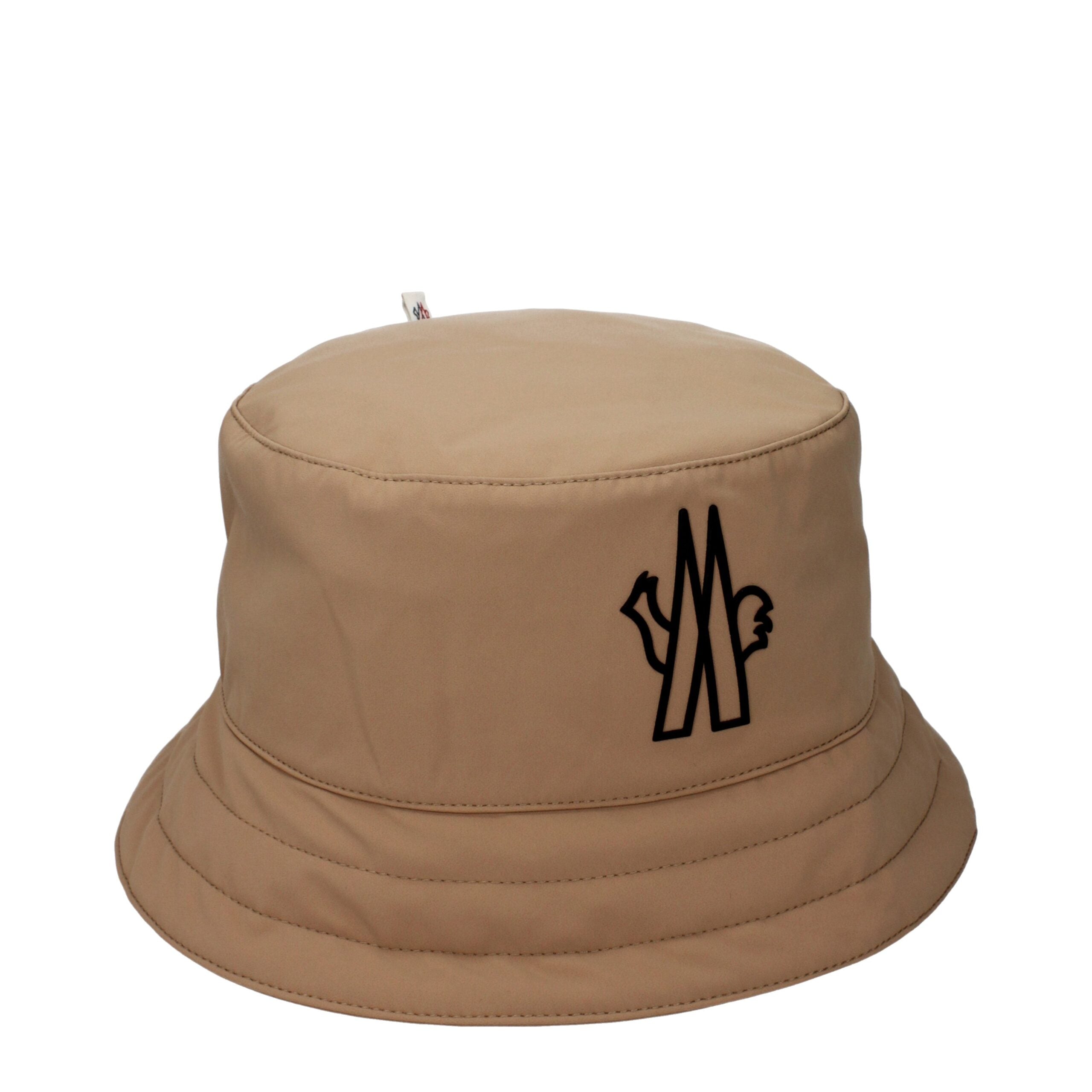 Beige Fabric Bucket Hat - ventzia