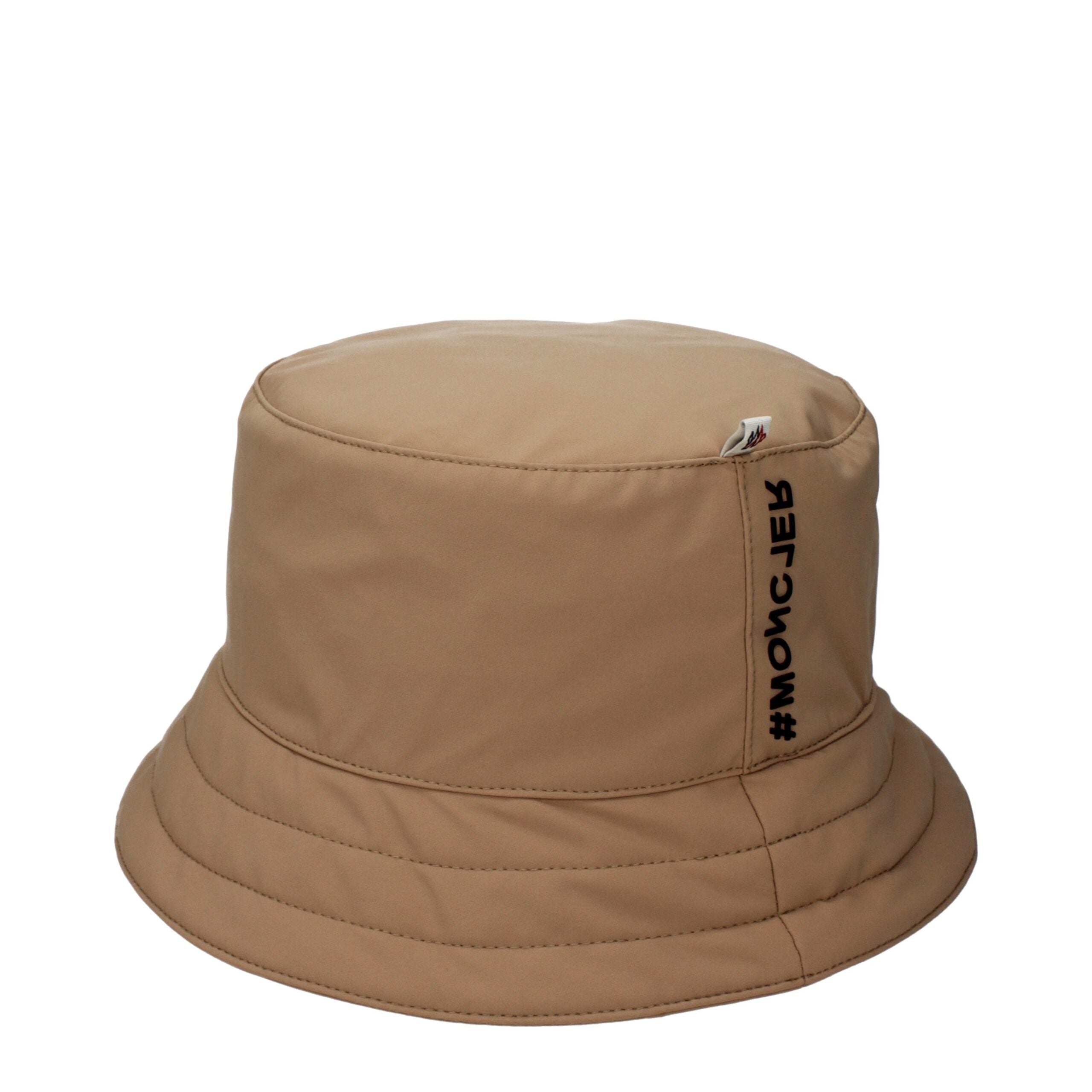 Beige Fabric Bucket Hat - ventzia