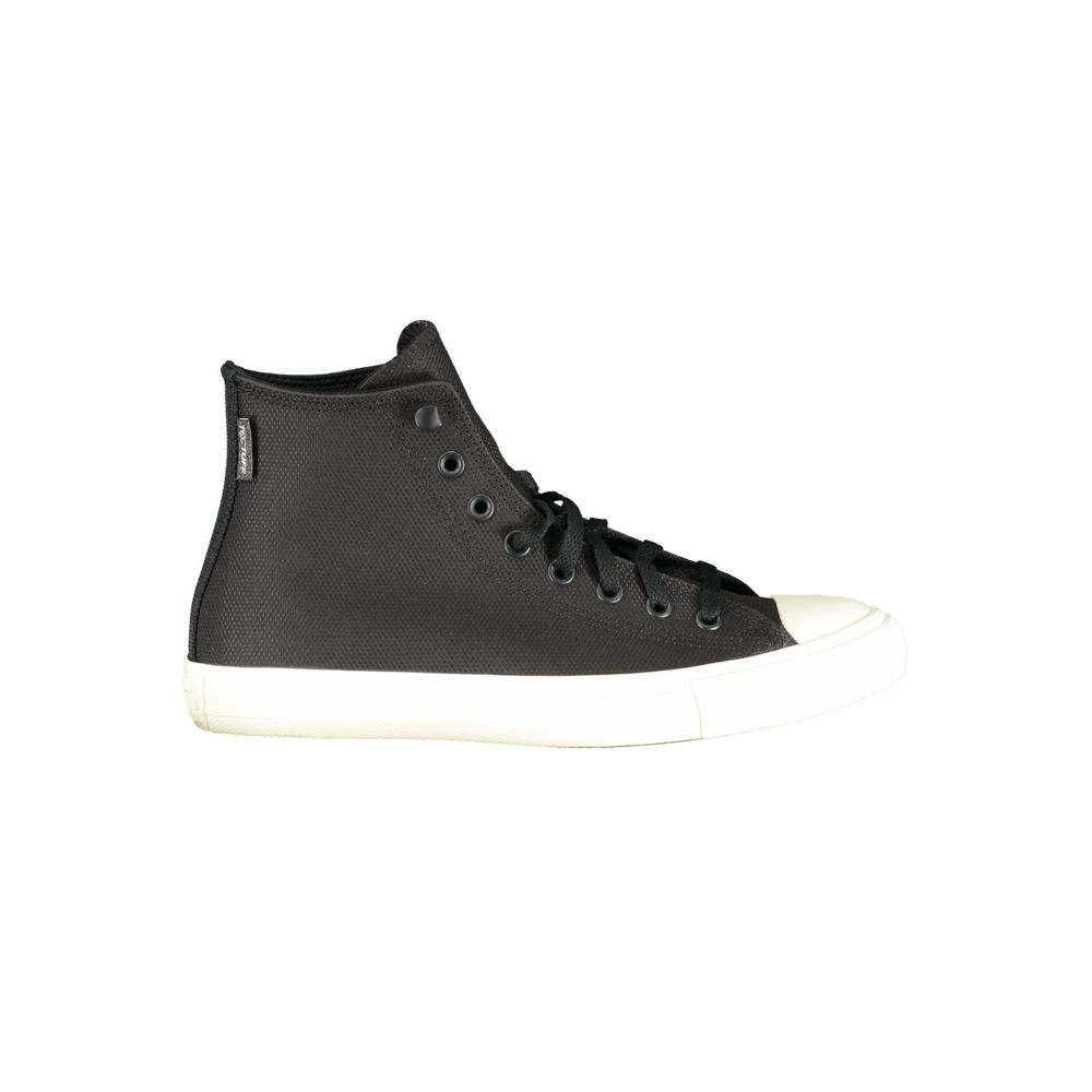 Black Leather Unisex Sneaker - ventzia