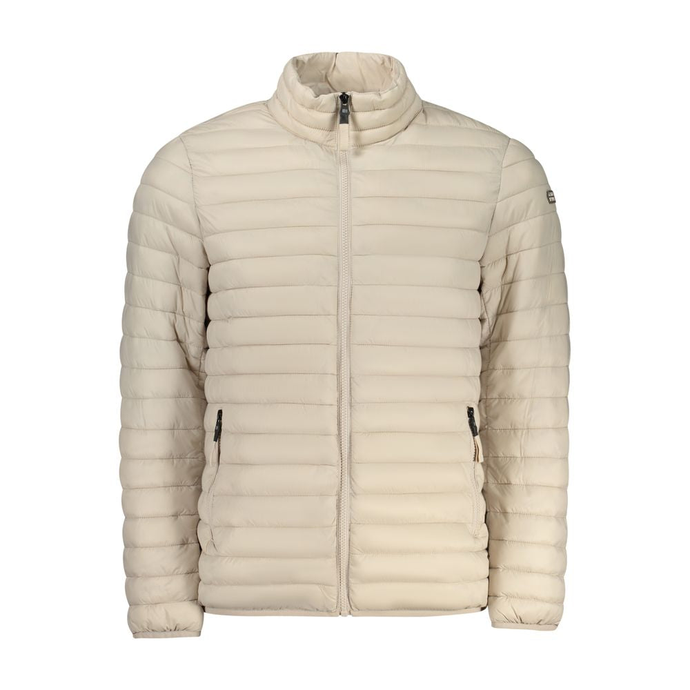 Beige Poliammide Men's Jacket - ventzia