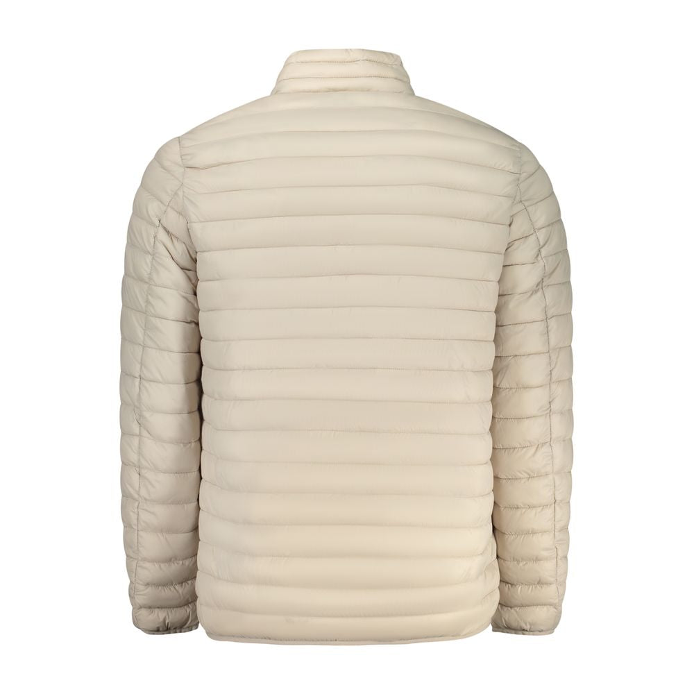 Beige Poliammide Men's Jacket - ventzia