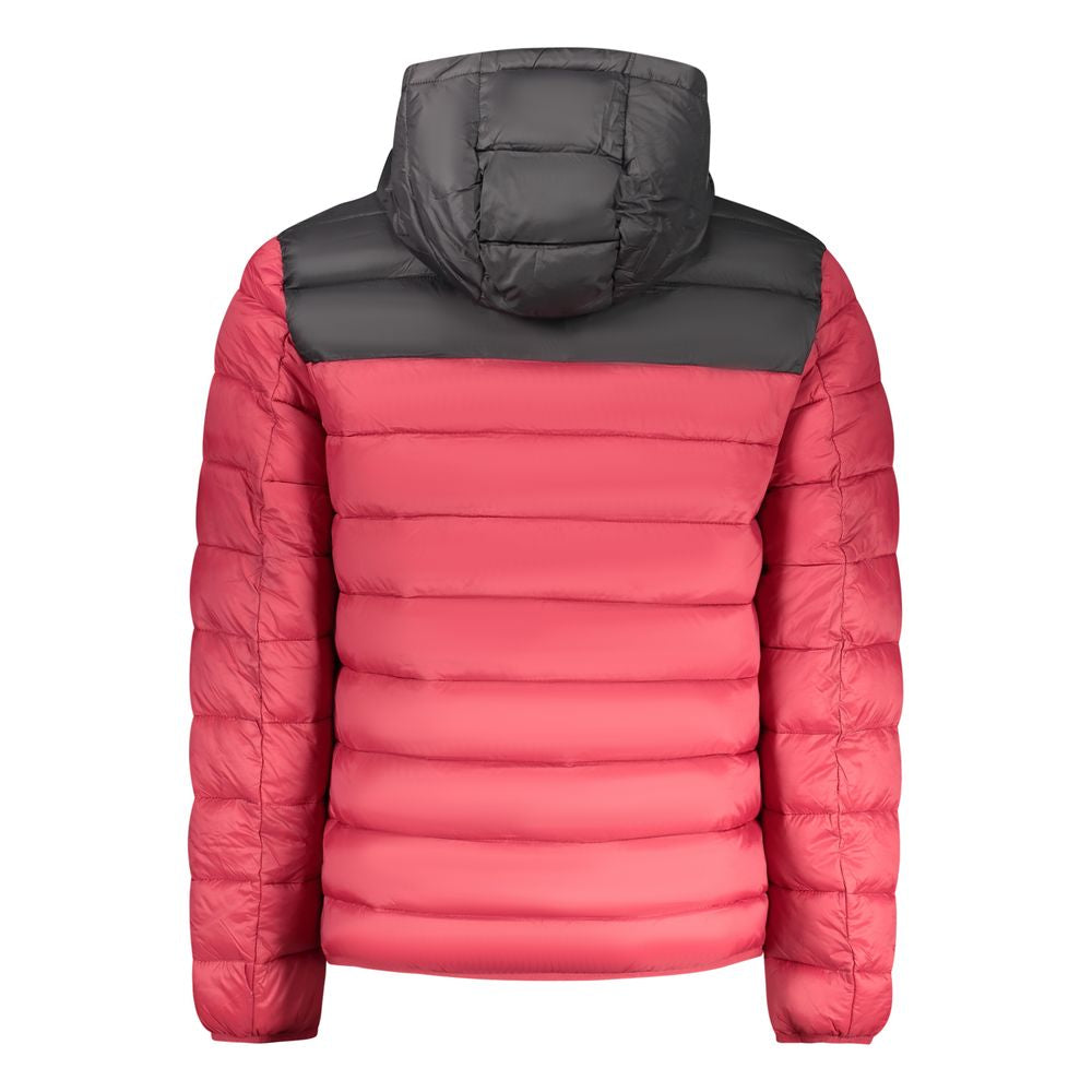 Red Polyamide Mens Jacket - ventzia