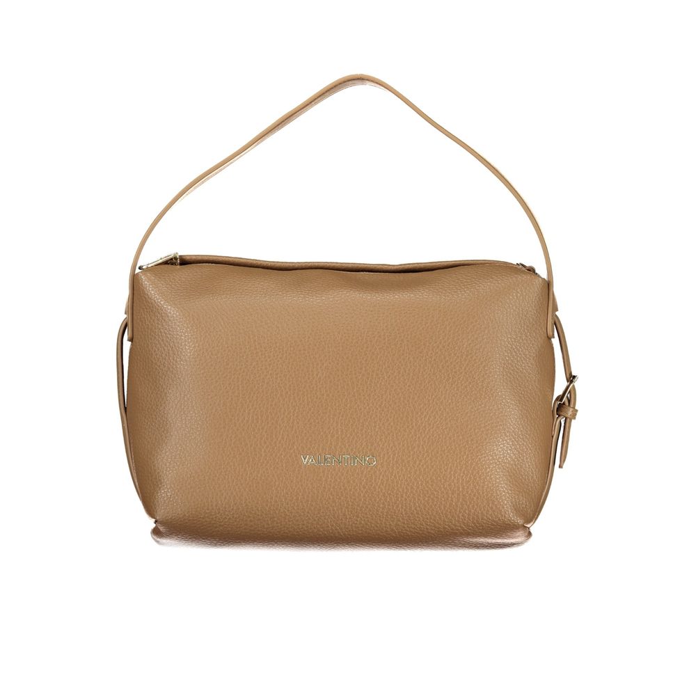 Marrone Polyurethane Women Shoulder Bag - ventzia