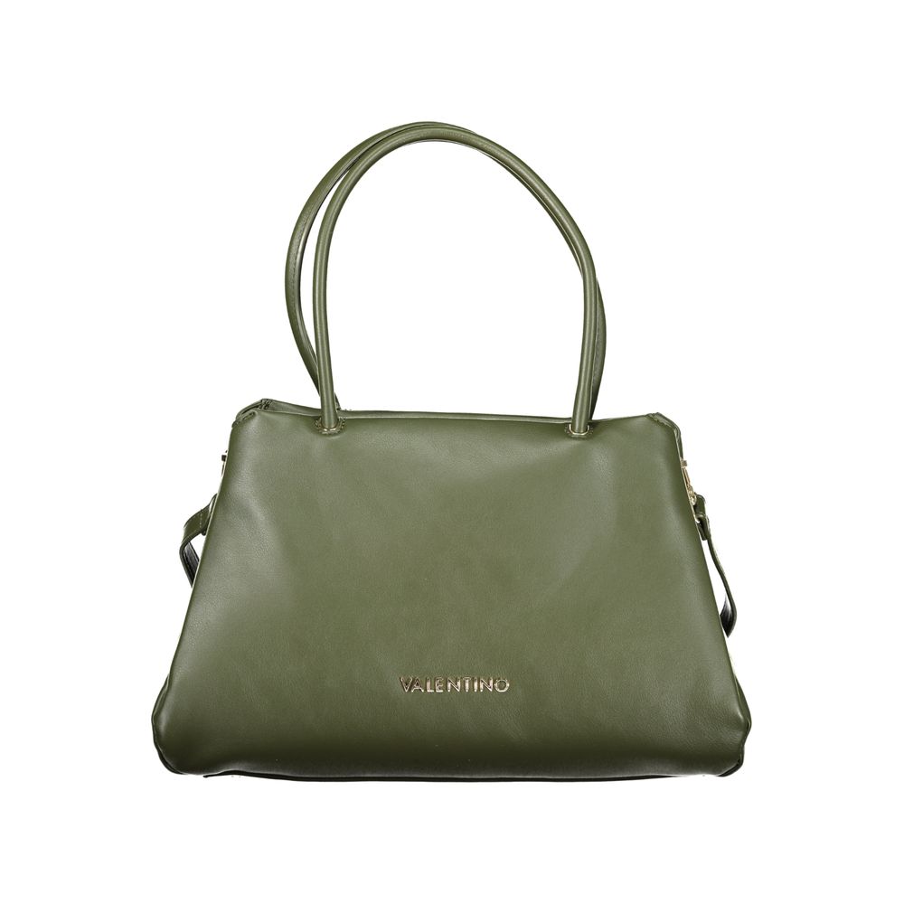 Verde Polyurethane Women Handbag - ventzia